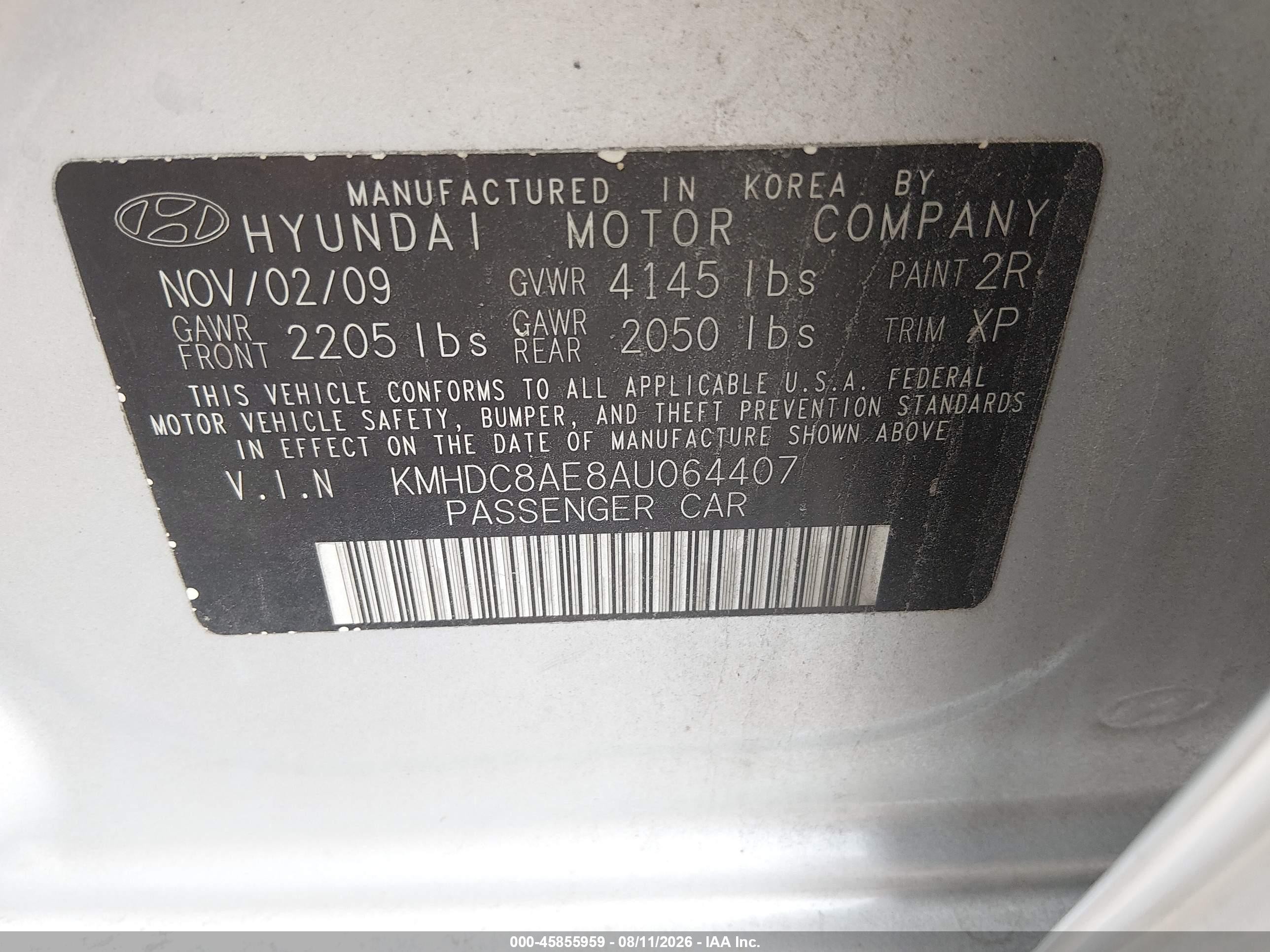 2010 Hyundai Elantra Touring Gls Silver vin: KMHDC8AE8AU064407