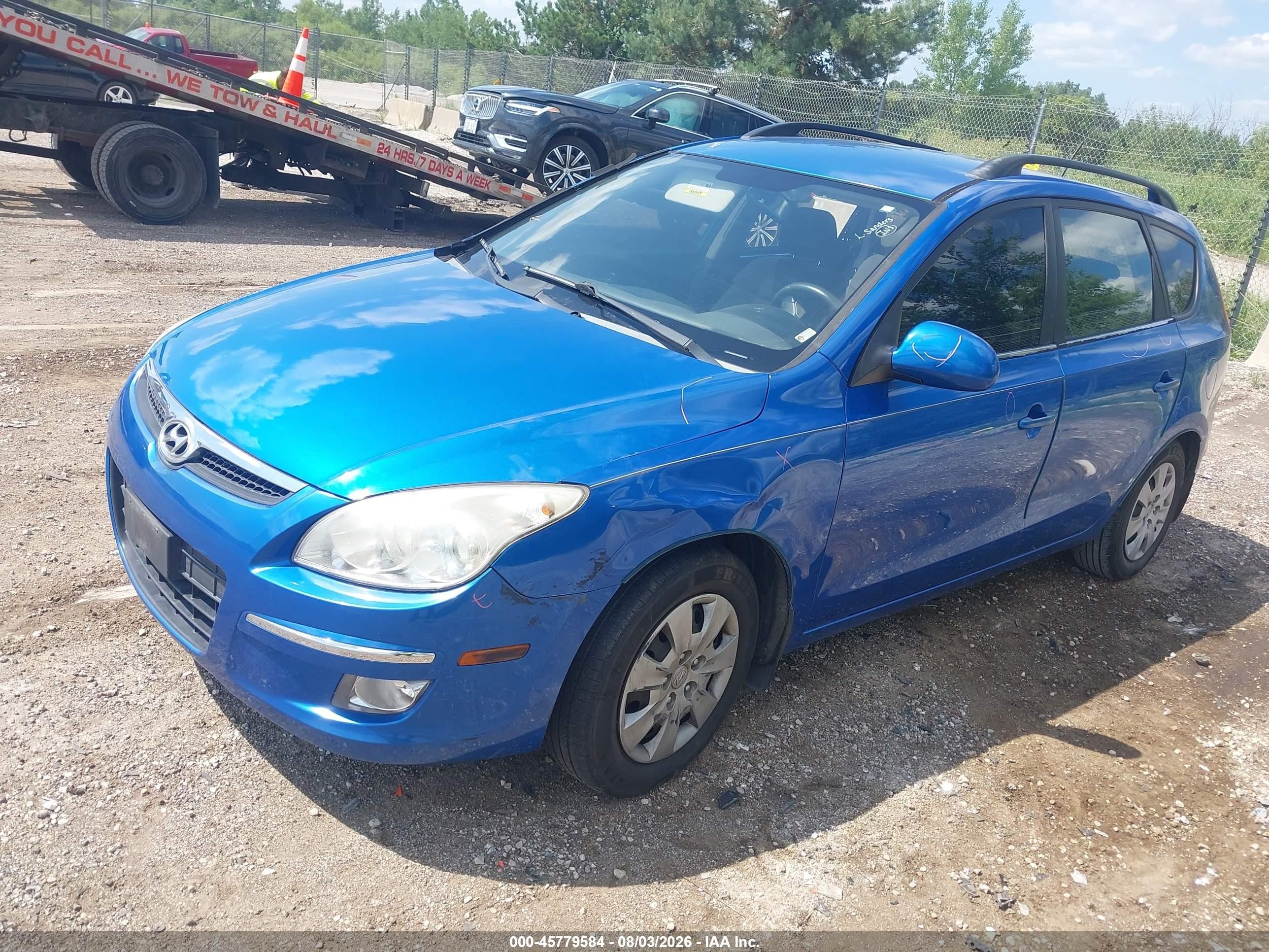 2010 Hyundai Elantra Touring Gls Blue vin: KMHDC8AE8AU075911