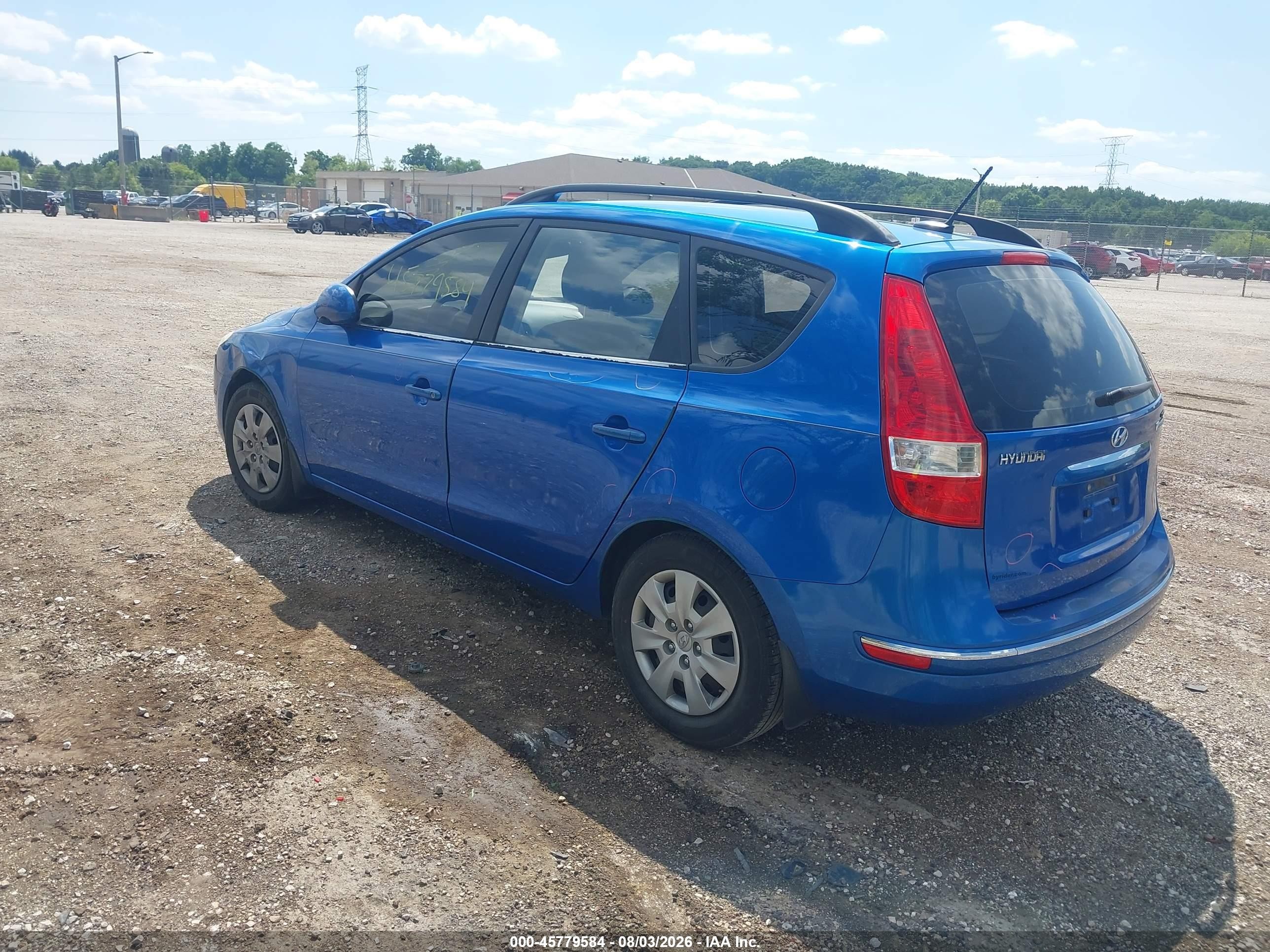 2010 Hyundai Elantra Touring Gls Blue vin: KMHDC8AE8AU075911
