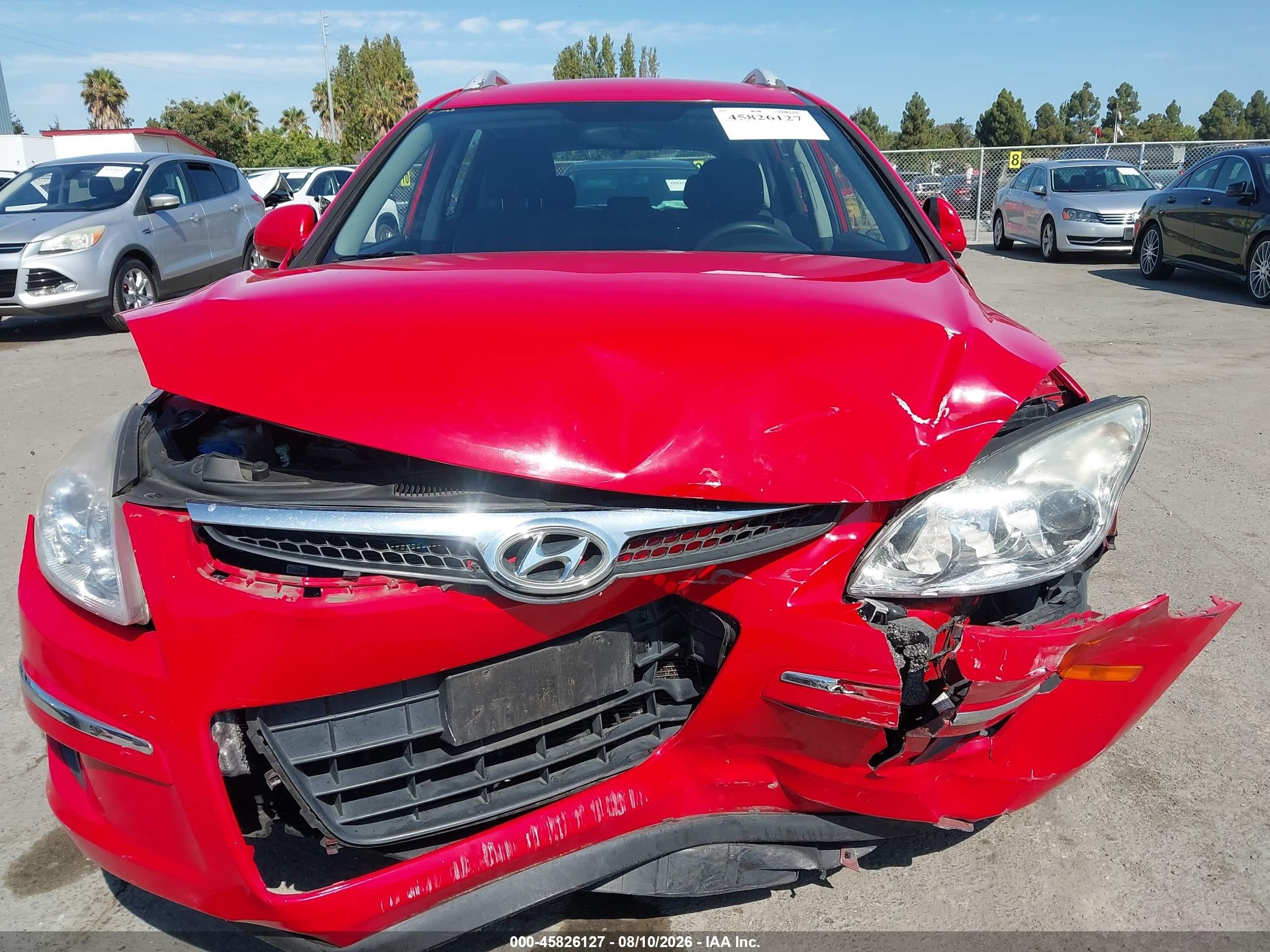 2011 Hyundai Elantra Touring Gls Red vin: KMHDC8AE8BU086862