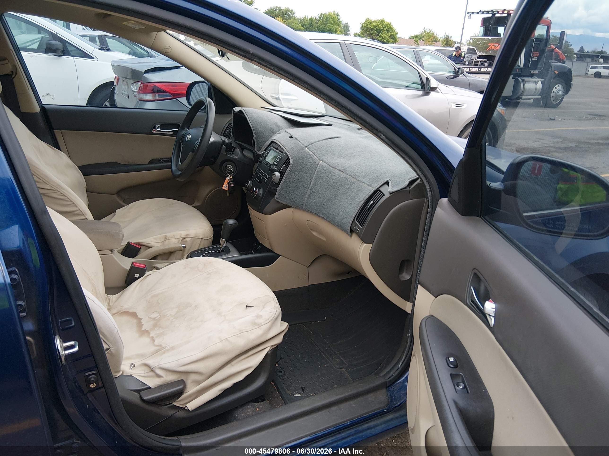 2011 Hyundai Elantra Touring Gls Blue vin: KMHDC8AE8BU102204