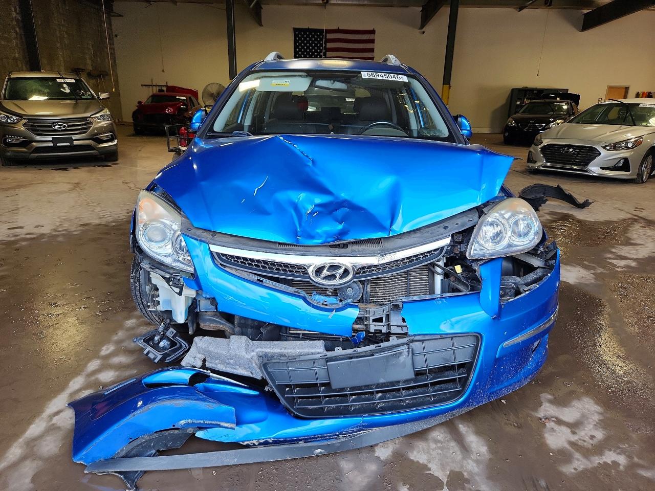 2011 Hyundai Elantra Touring Se Blue vin: KMHDC8AE8BU113820