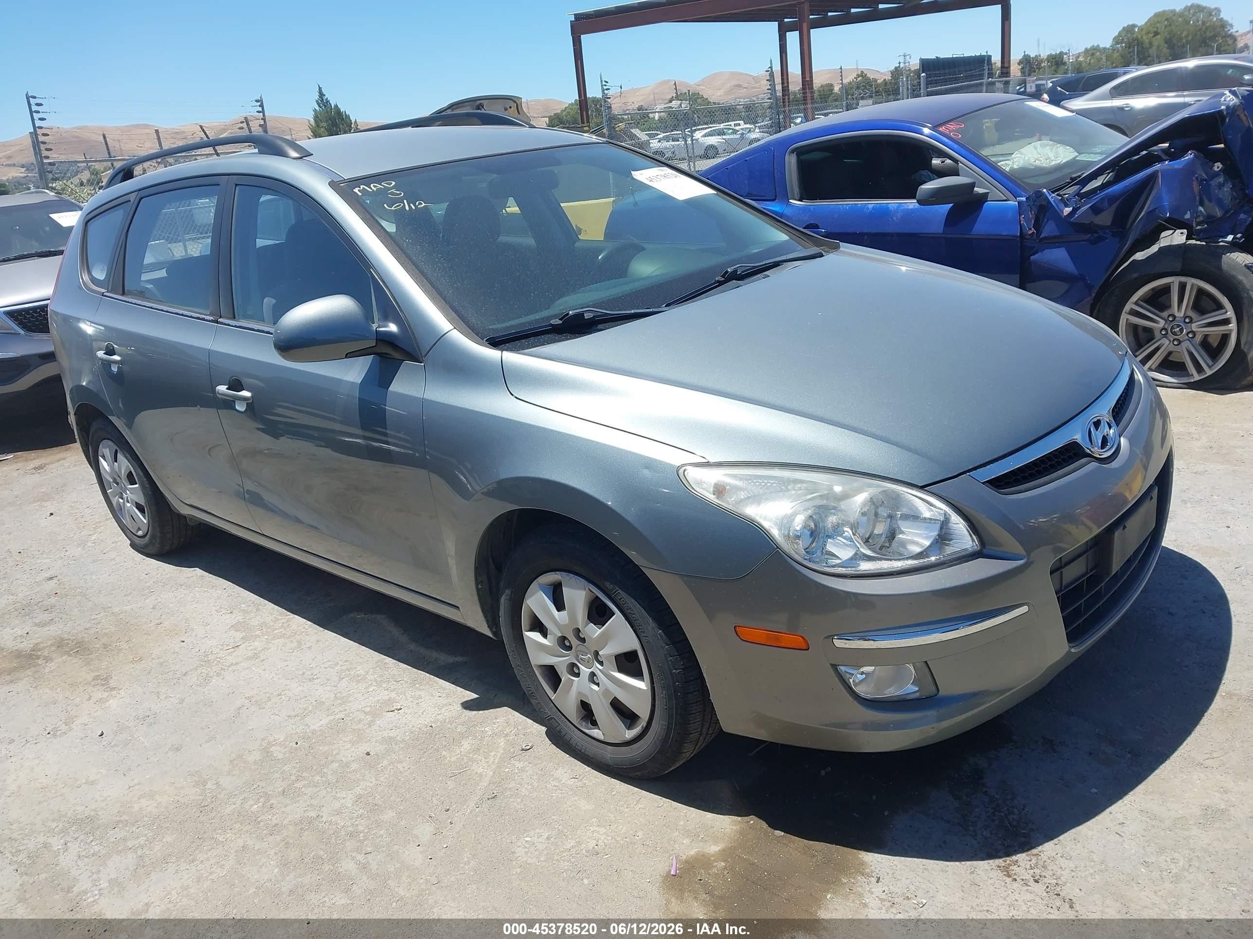 2010 Hyundai Elantra Touring Gls Gray vin: KMHDC8AE9AU083340