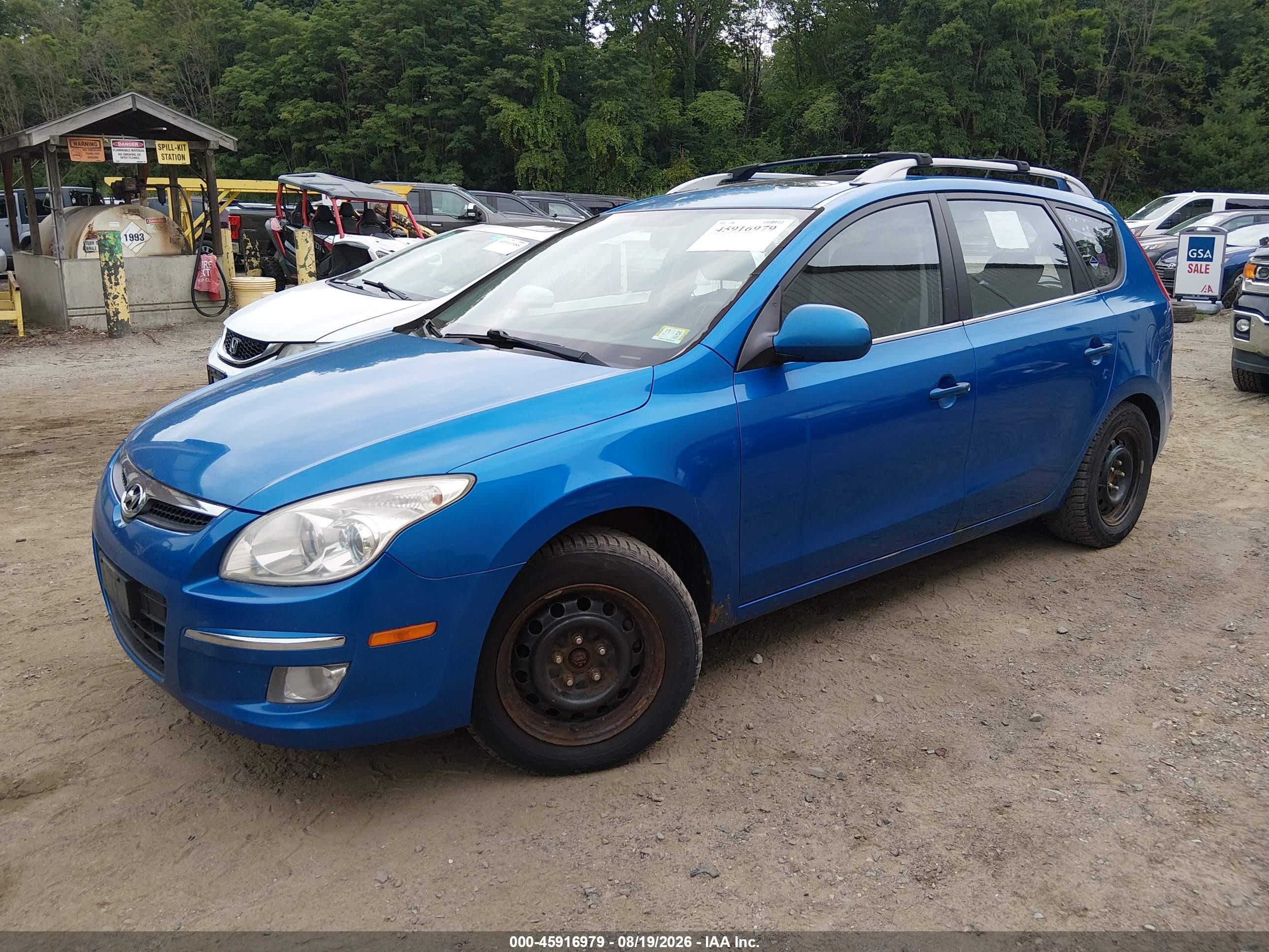 2011 Hyundai Elantra Touring Se Blue vin: KMHDC8AE9BU098051