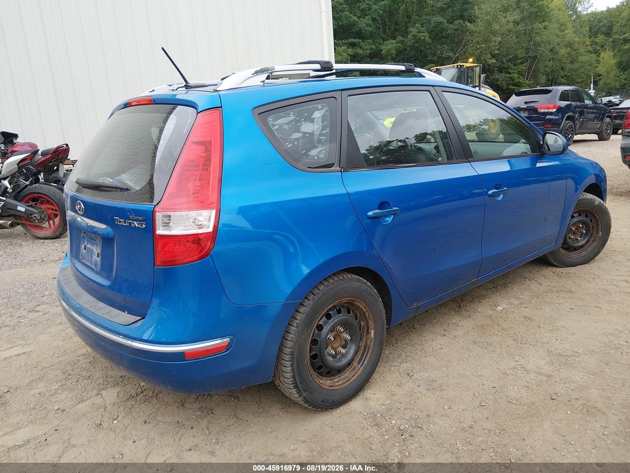 2011 Hyundai Elantra Touring Se Blue vin: KMHDC8AE9BU098051