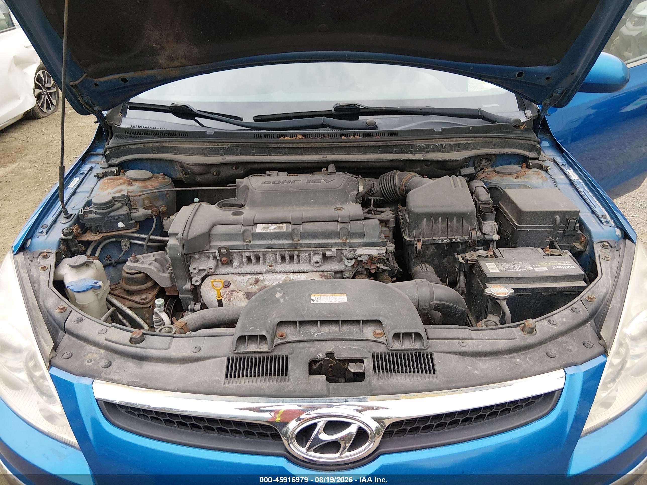 2011 Hyundai Elantra Touring Se Blue vin: KMHDC8AE9BU098051