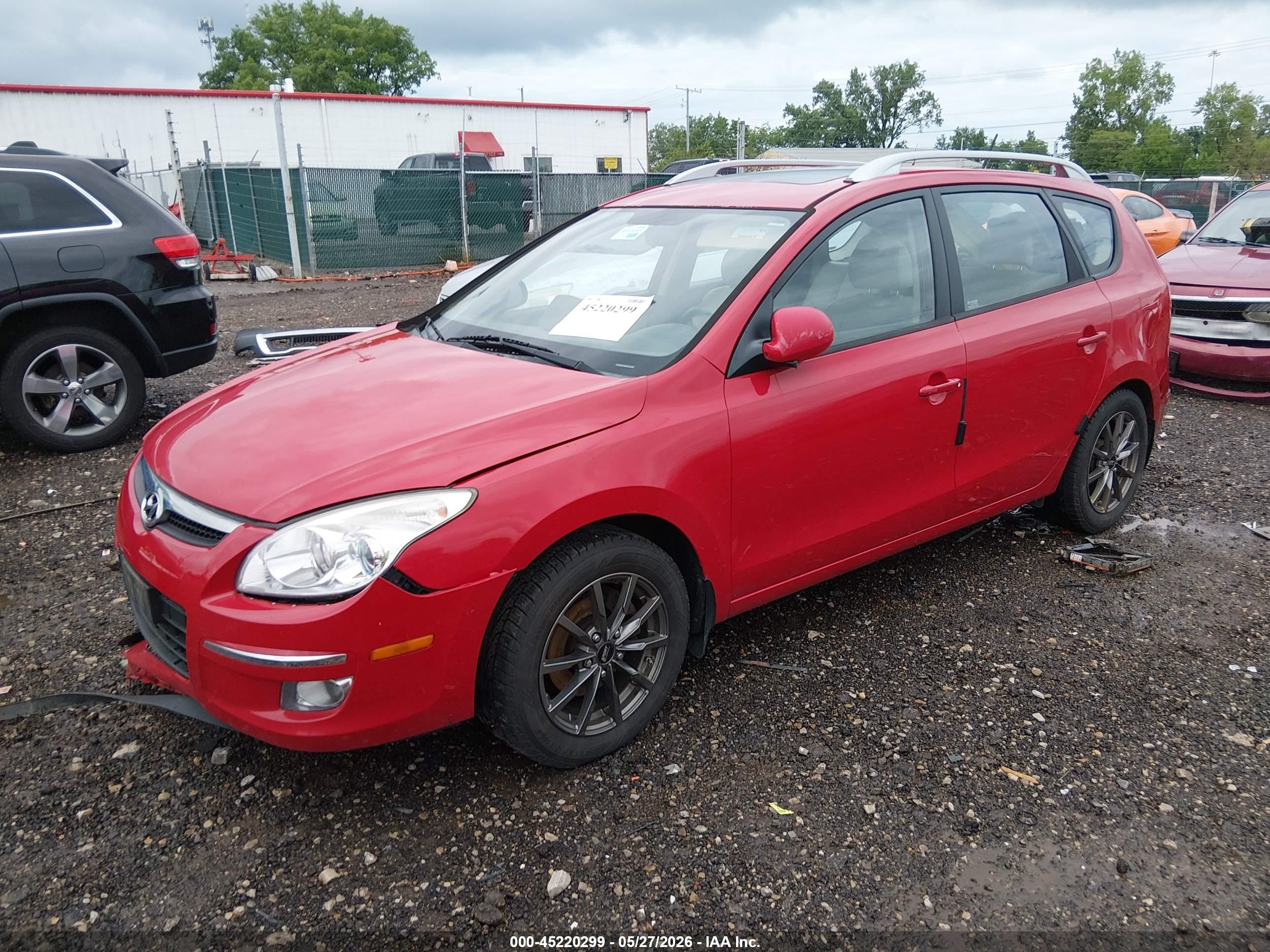 2012 Hyundai Elantra Touring Se Red vin: KMHDC8AE9CU143023