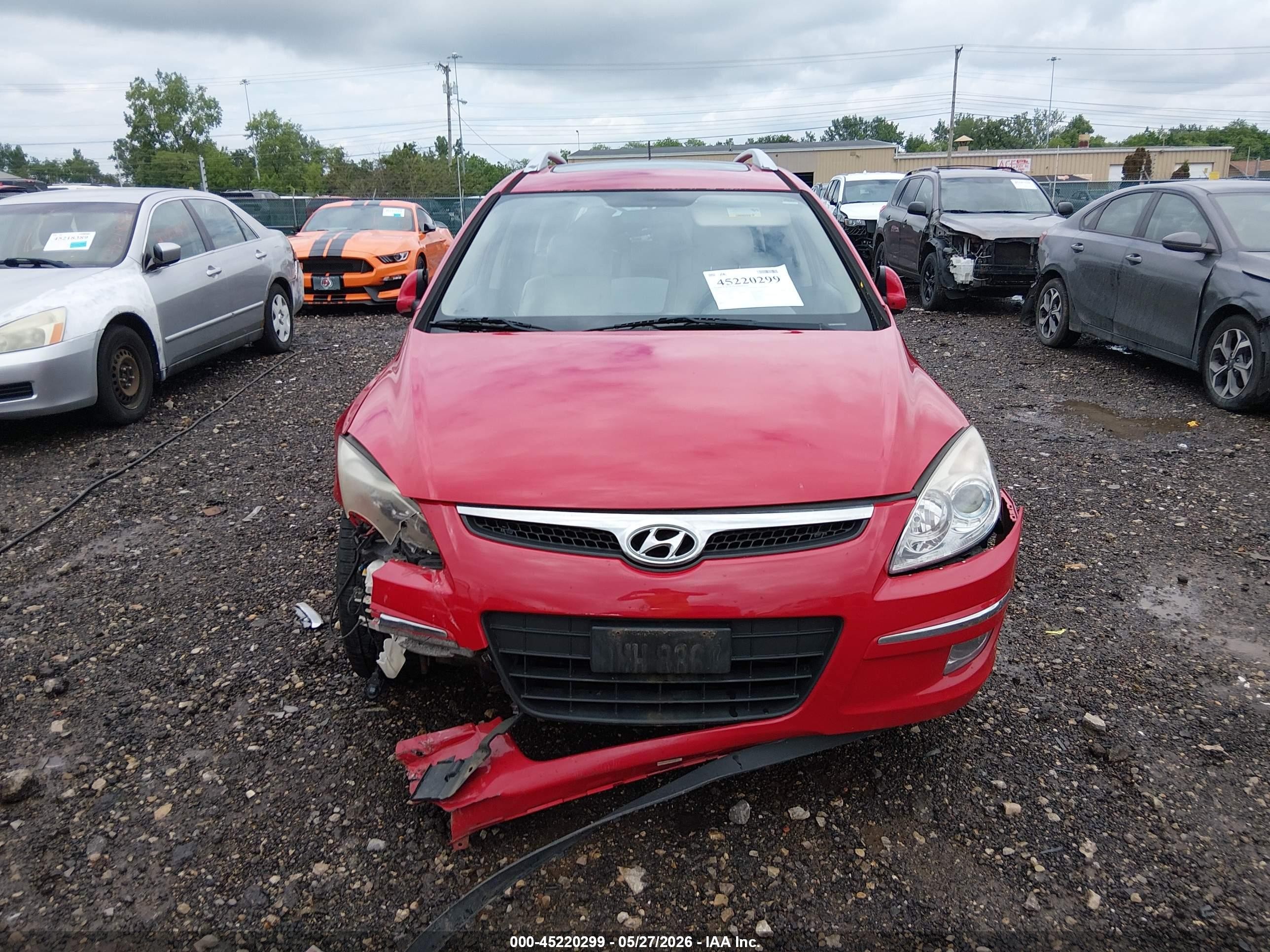 2012 Hyundai Elantra Touring Se Red vin: KMHDC8AE9CU143023
