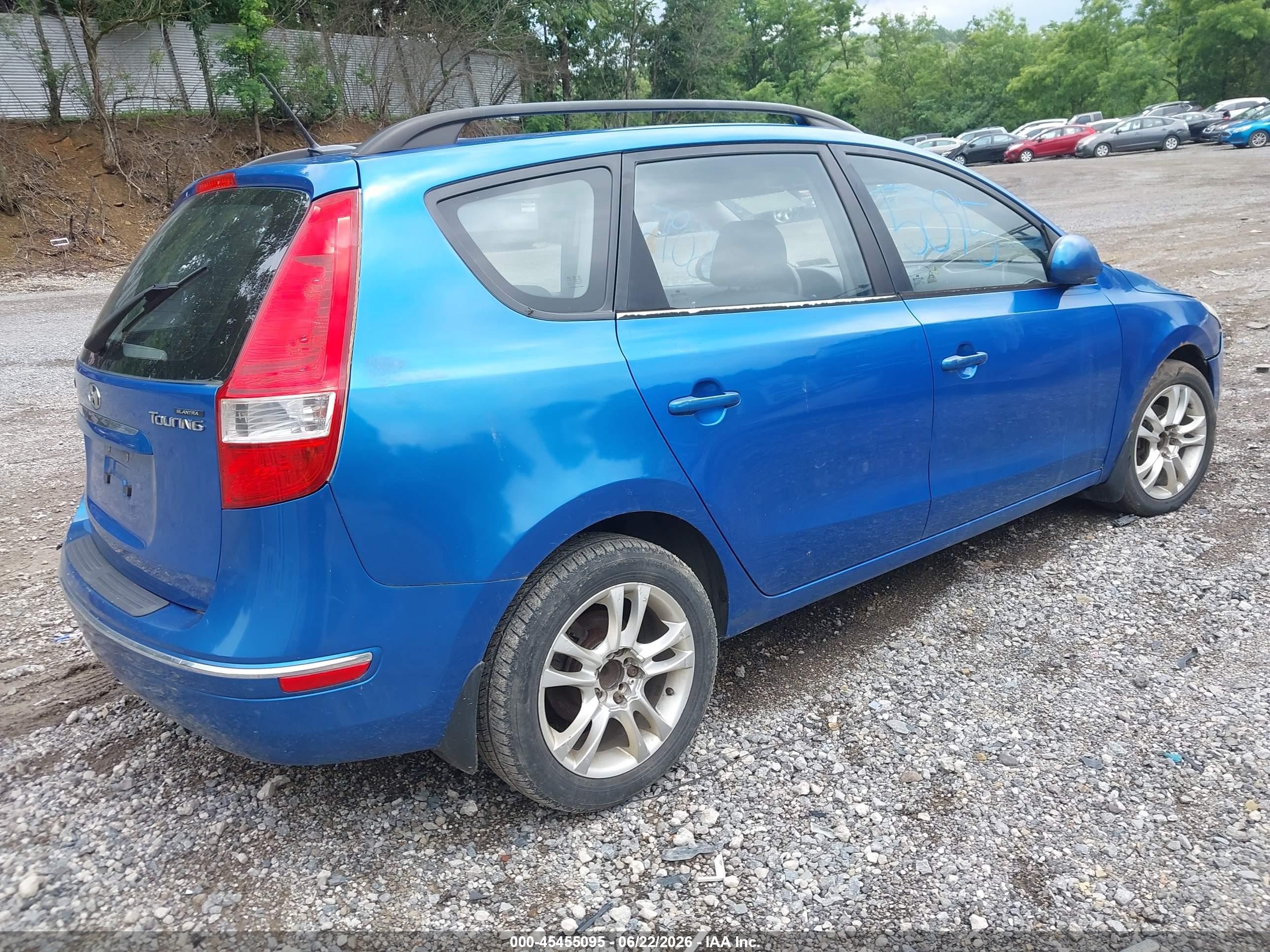 2010 Hyundai Elantra Touring Se Blue vin: KMHDC8AEXAU076509