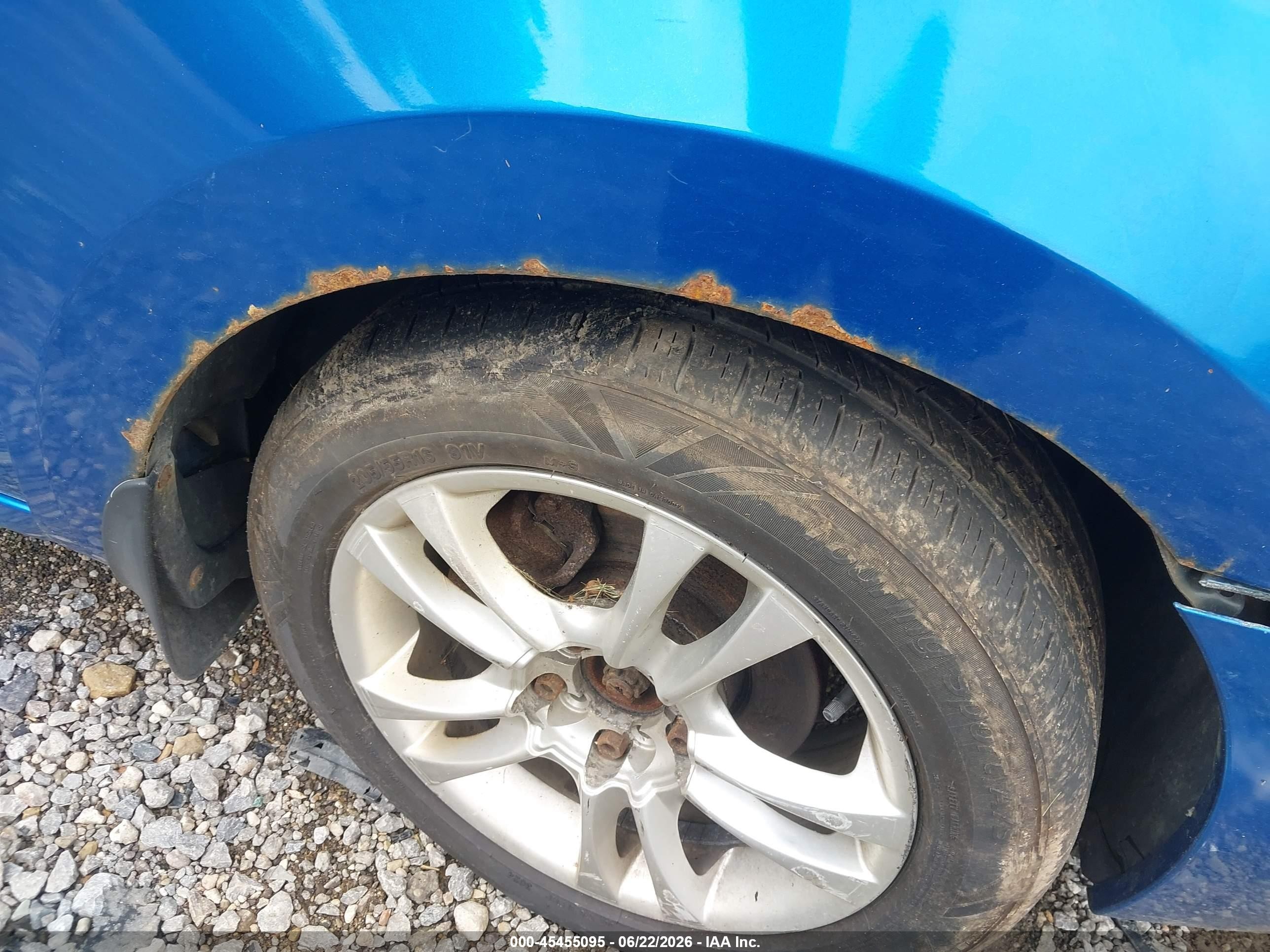 2010 Hyundai Elantra Touring Se Blue vin: KMHDC8AEXAU076509
