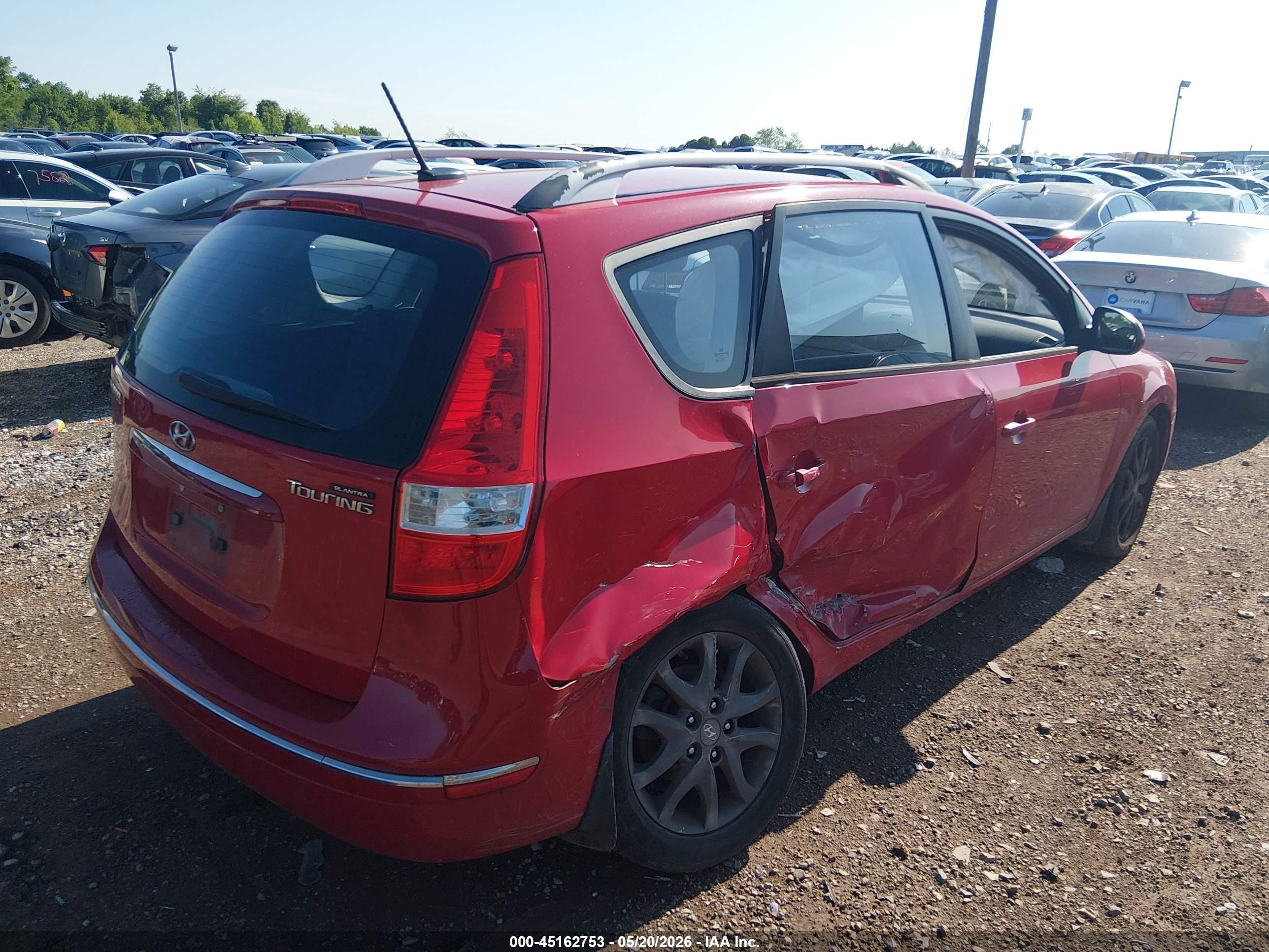 2012 Hyundai Elantra Touring Gls Красный vin: KMHDC8AEXCU151146