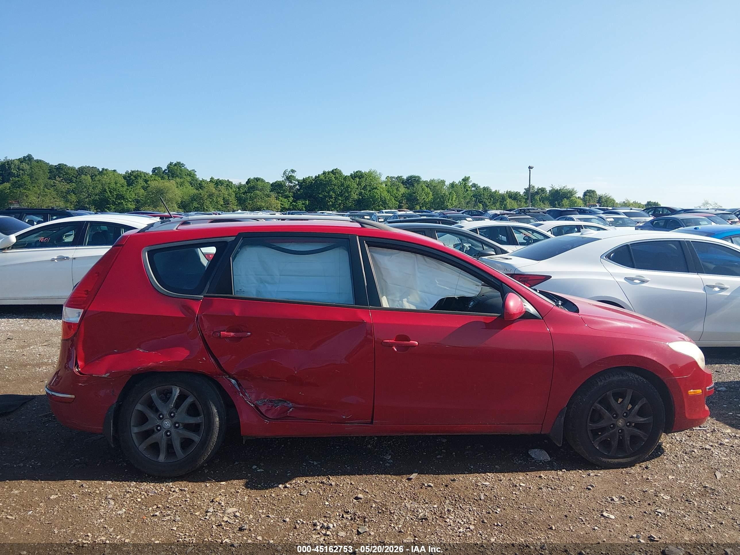 2012 Hyundai Elantra Touring Gls Красный vin: KMHDC8AEXCU151146