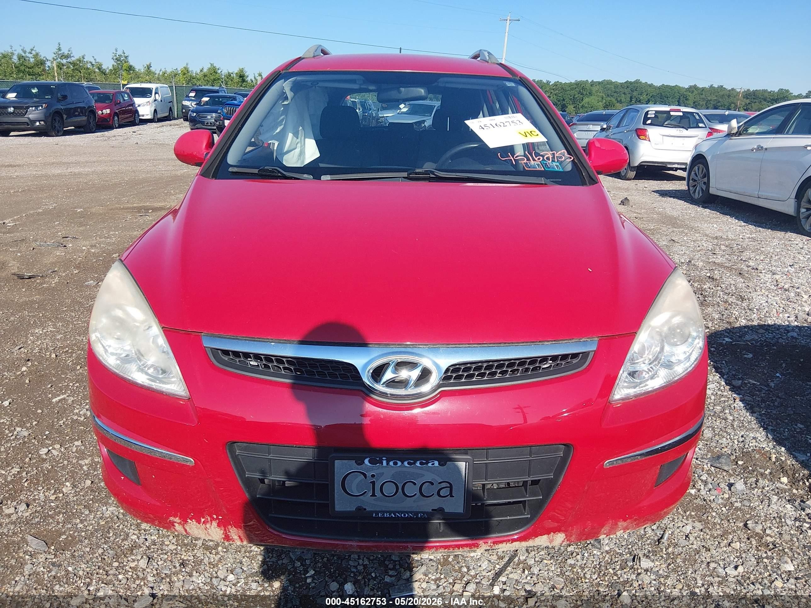 2012 Hyundai Elantra Touring Gls Красный vin: KMHDC8AEXCU151146