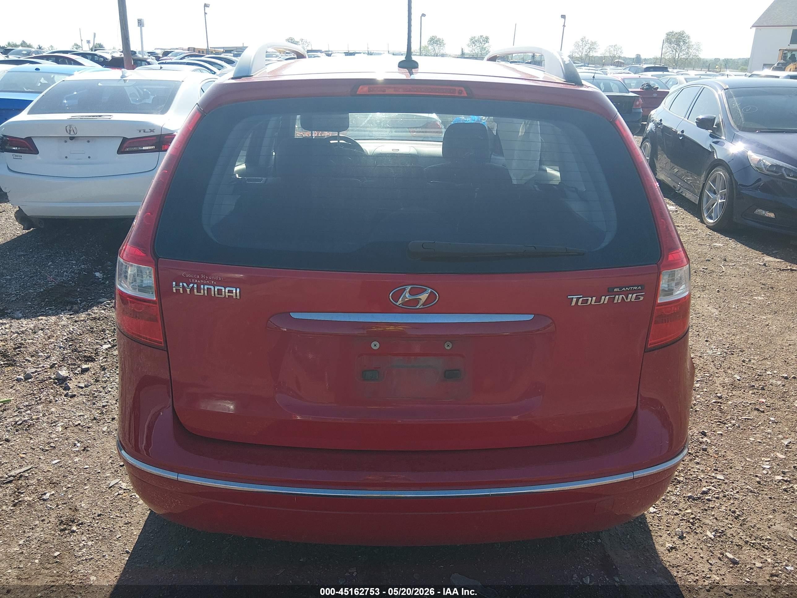 2012 Hyundai Elantra Touring Gls Красный vin: KMHDC8AEXCU151146