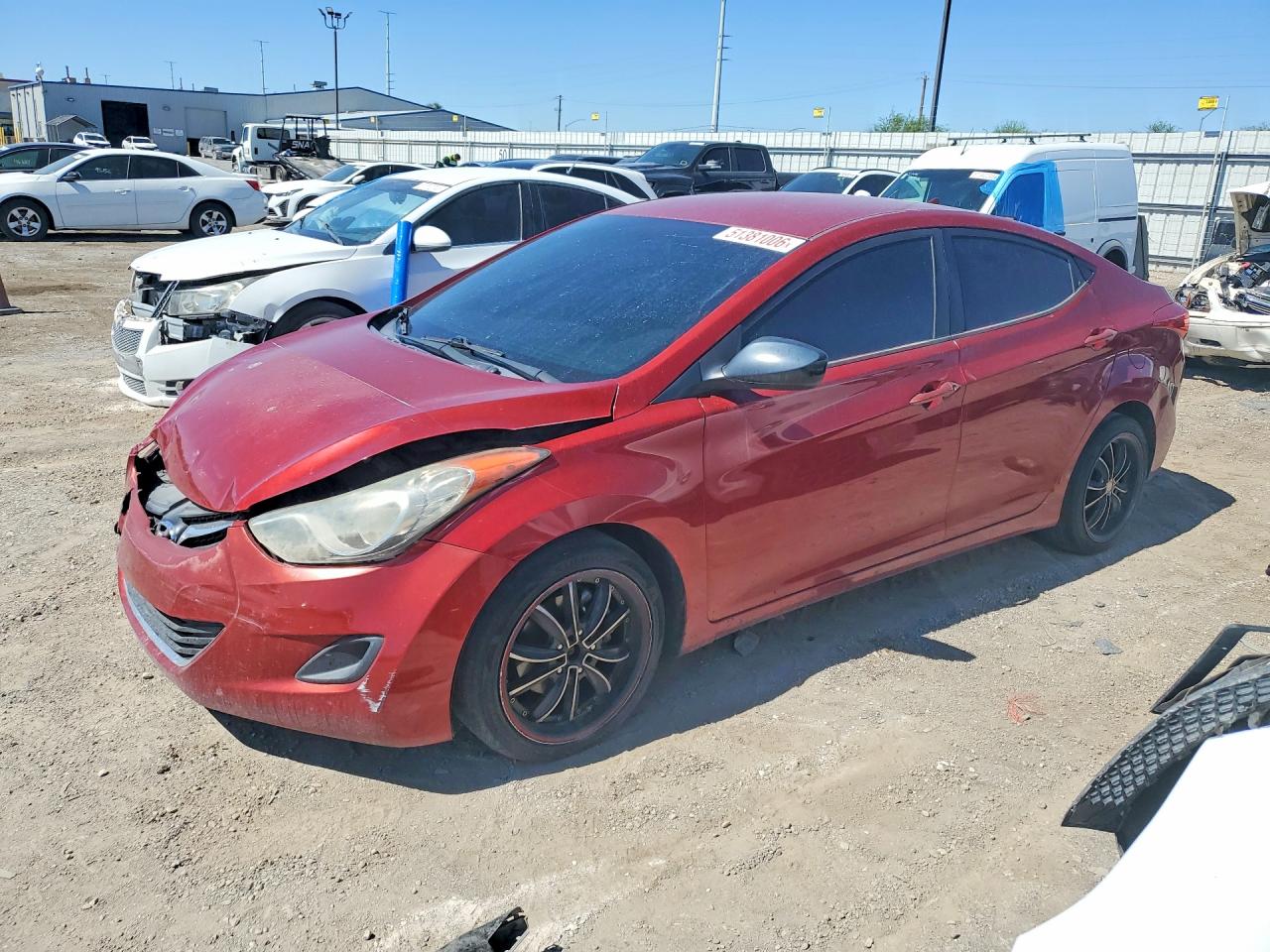 2011 Hyundai Elantra Gls Red vin: KMHDH4AE0BU090916