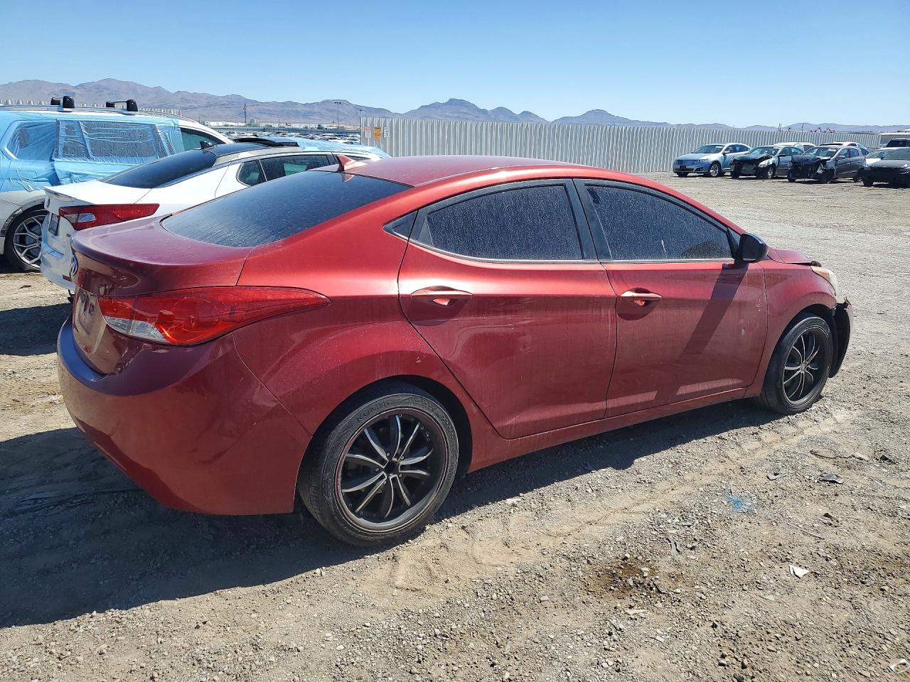 2011 Hyundai Elantra Gls Red vin: KMHDH4AE0BU090916
