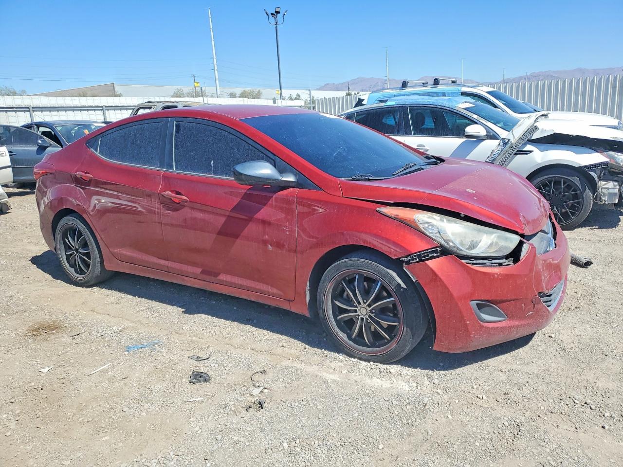 2011 Hyundai Elantra Gls Red vin: KMHDH4AE0BU090916