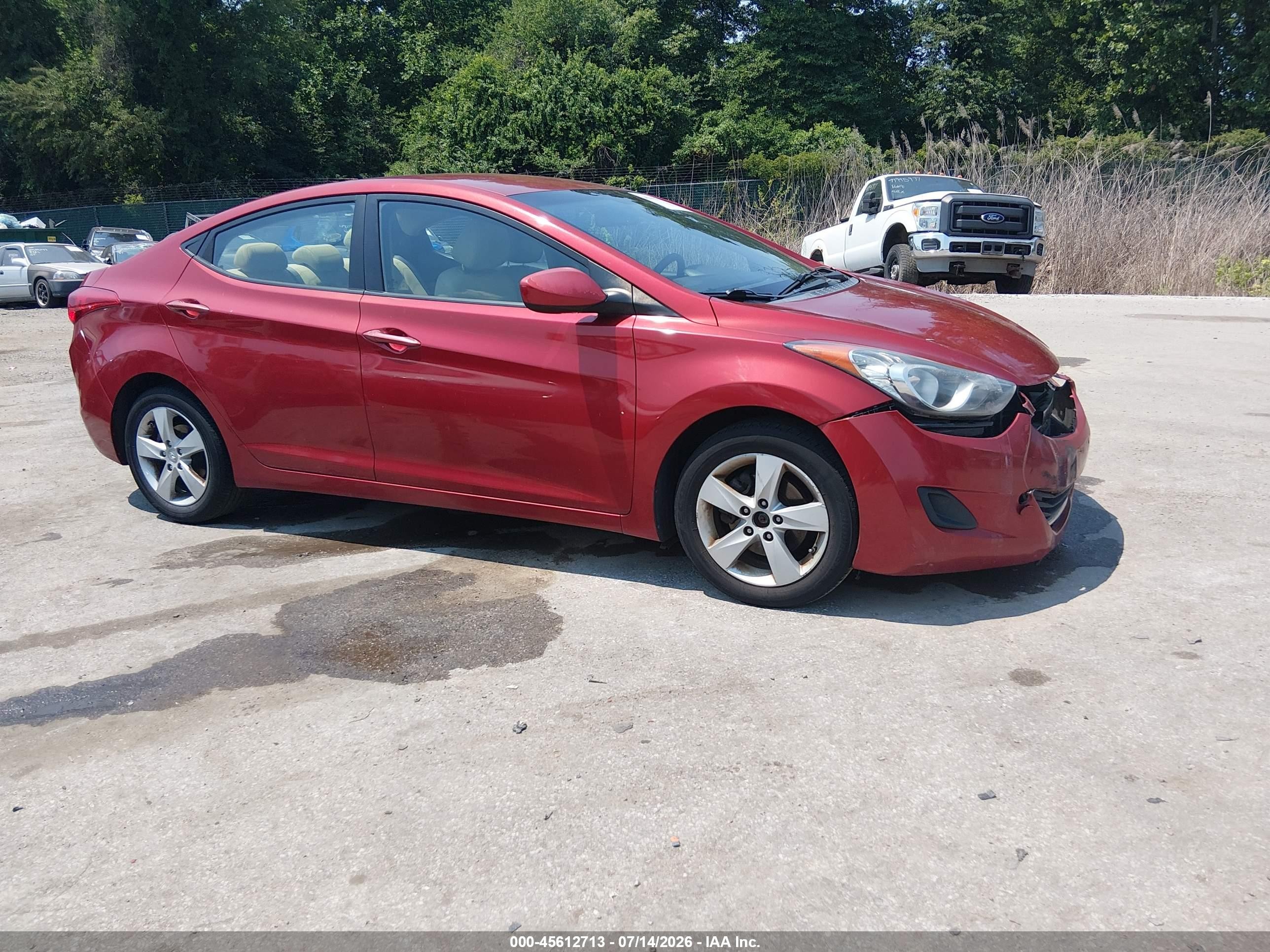2011 Hyundai Elantra Gls (ulsan Plant) Red vin: KMHDH4AE0BU093220