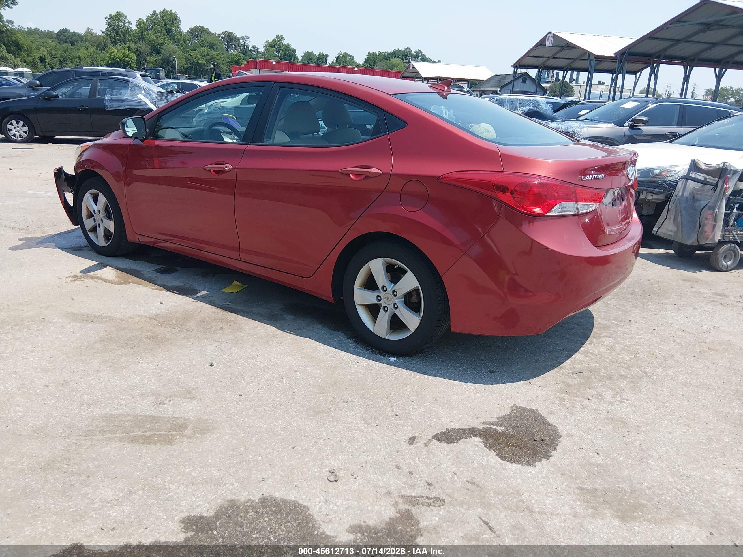 2011 Hyundai Elantra Gls (ulsan Plant) Red vin: KMHDH4AE0BU093220