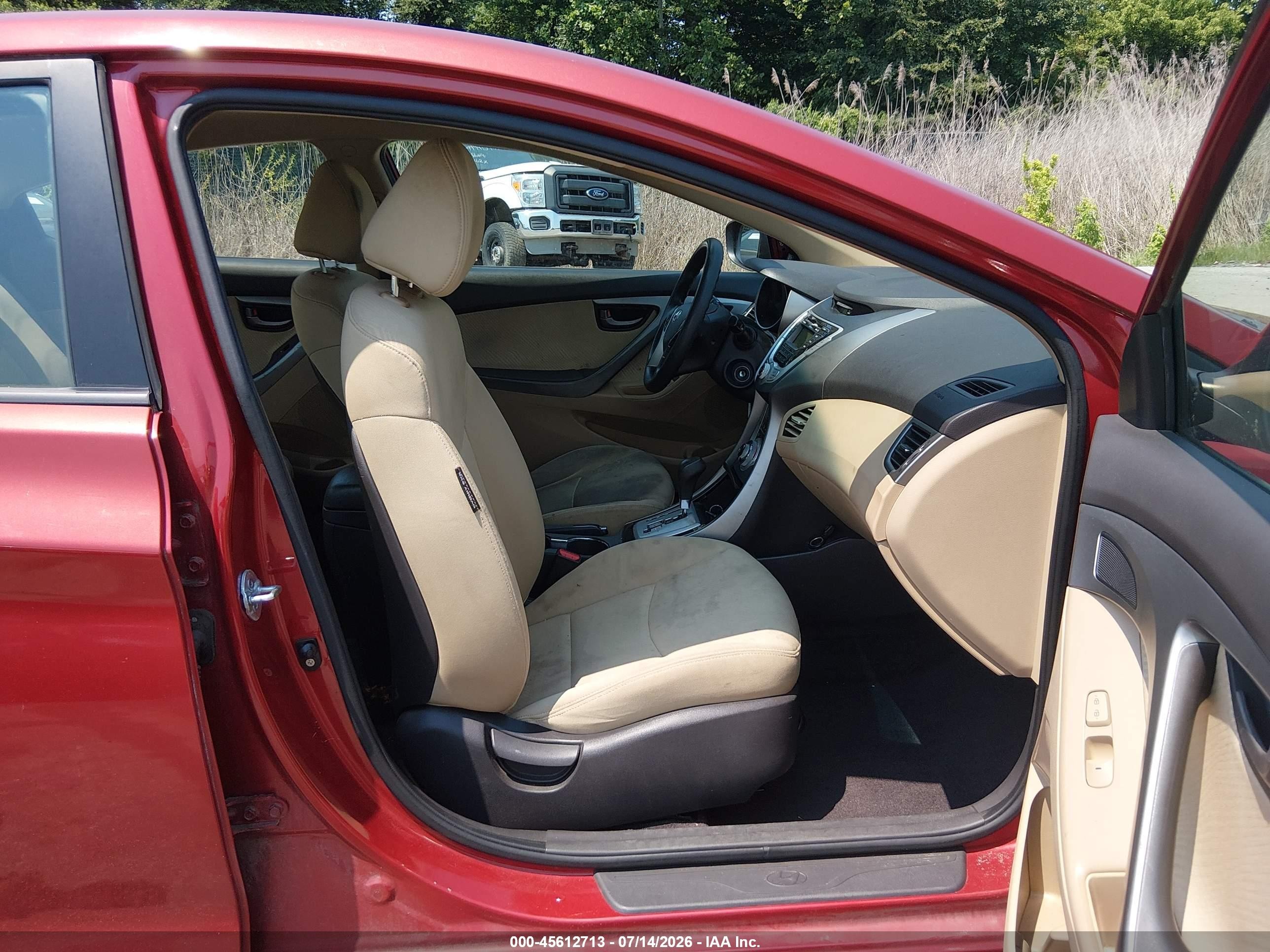 2011 Hyundai Elantra Gls (ulsan Plant) Red vin: KMHDH4AE0BU093220