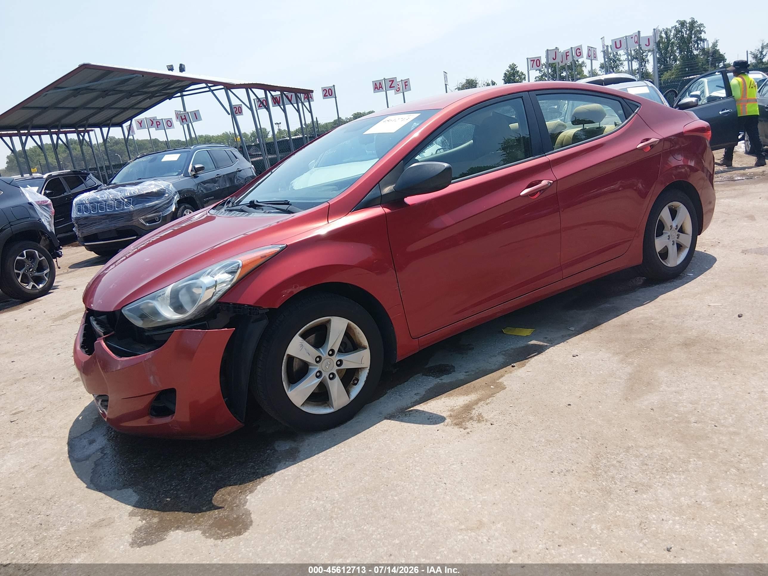 2011 Hyundai Elantra Gls (ulsan Plant) Red vin: KMHDH4AE0BU093220