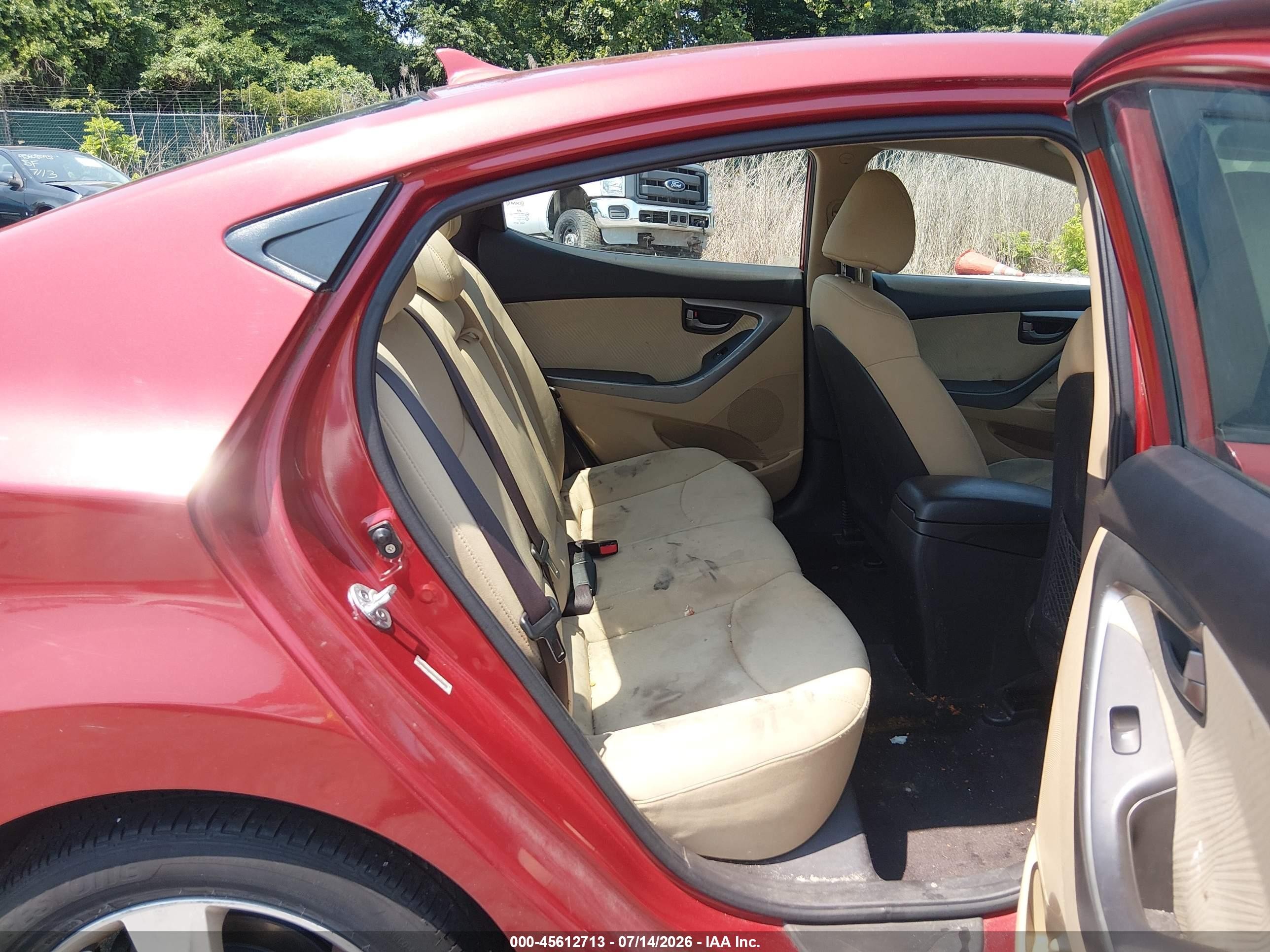 2011 Hyundai Elantra Gls (ulsan Plant) Red vin: KMHDH4AE0BU093220