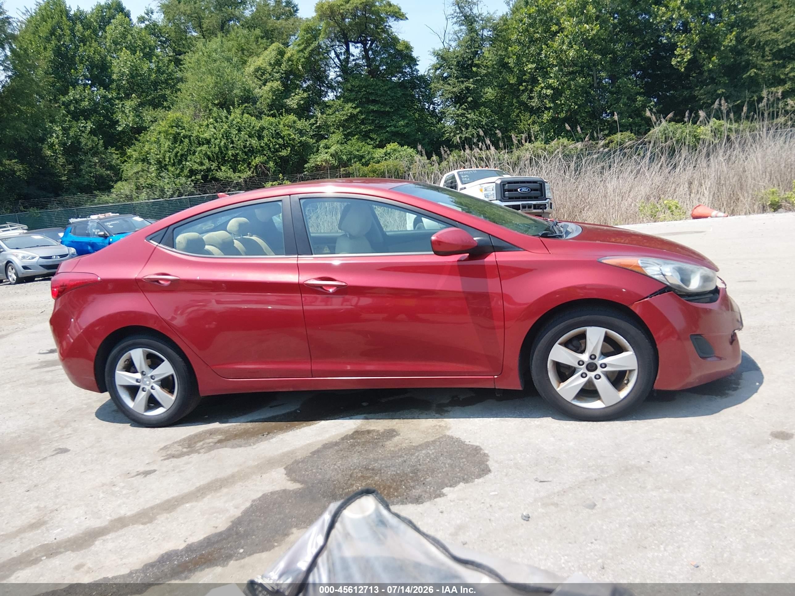 2011 Hyundai Elantra Gls (ulsan Plant) Red vin: KMHDH4AE0BU093220