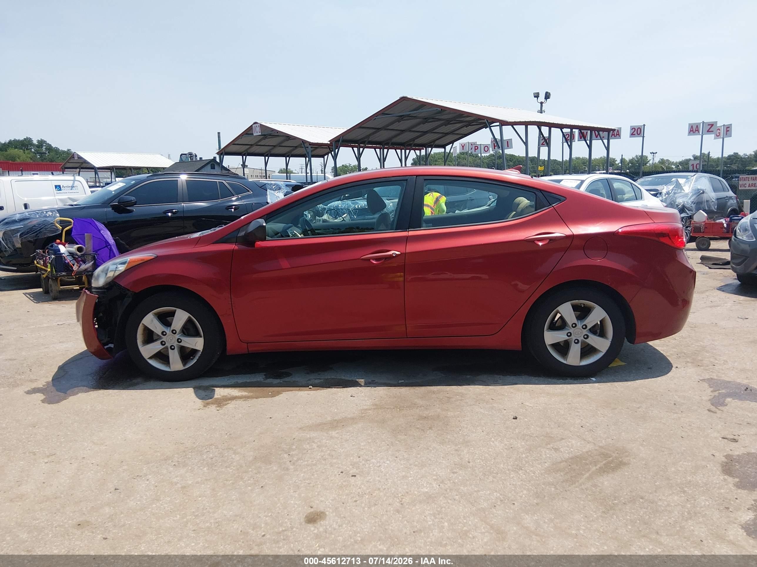 2011 Hyundai Elantra Gls (ulsan Plant) Red vin: KMHDH4AE0BU093220