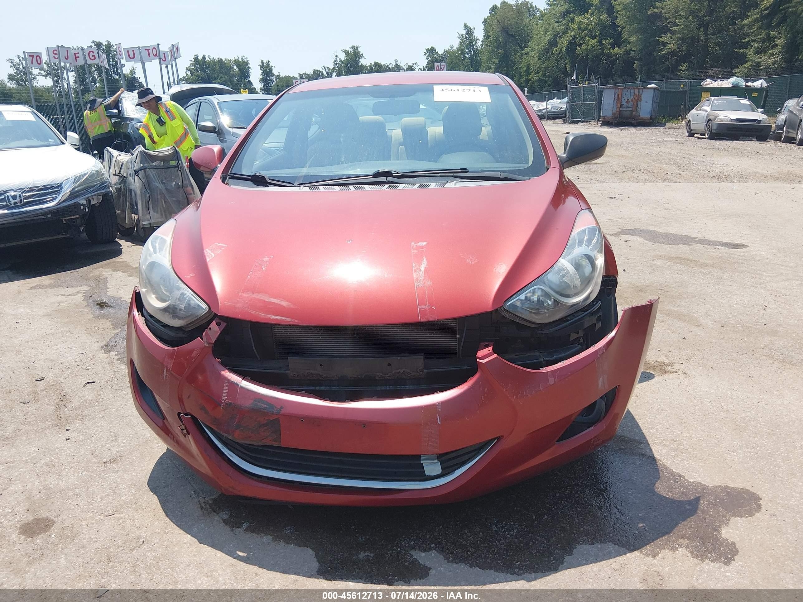 2011 Hyundai Elantra Gls (ulsan Plant) Red vin: KMHDH4AE0BU093220