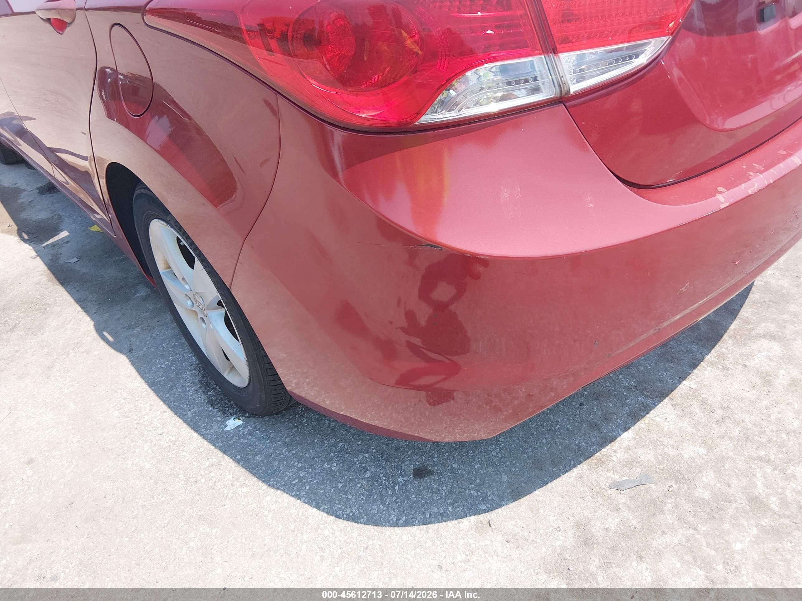 2011 Hyundai Elantra Gls (ulsan Plant) Red vin: KMHDH4AE0BU093220
