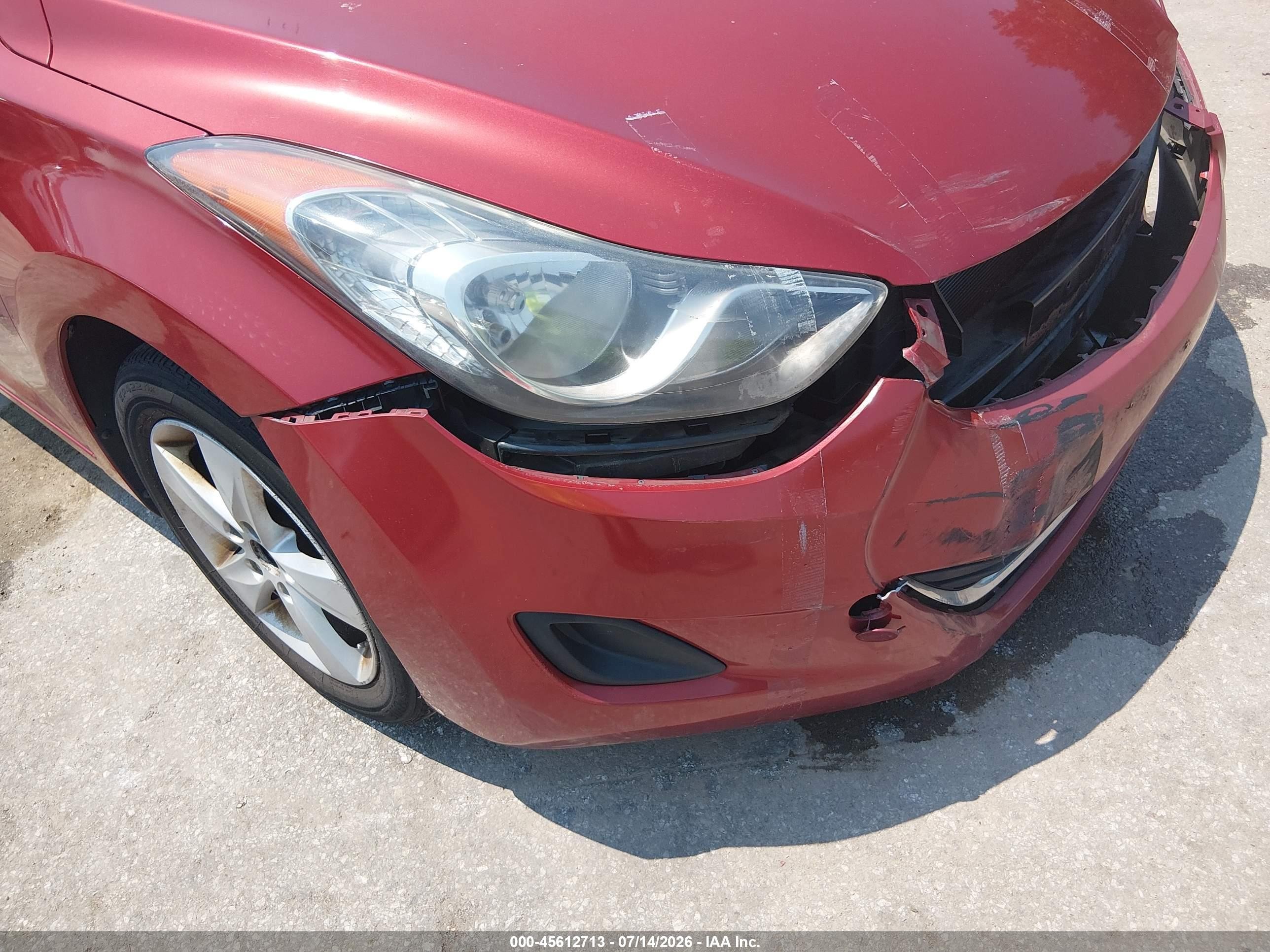 2011 Hyundai Elantra Gls (ulsan Plant) Red vin: KMHDH4AE0BU093220
