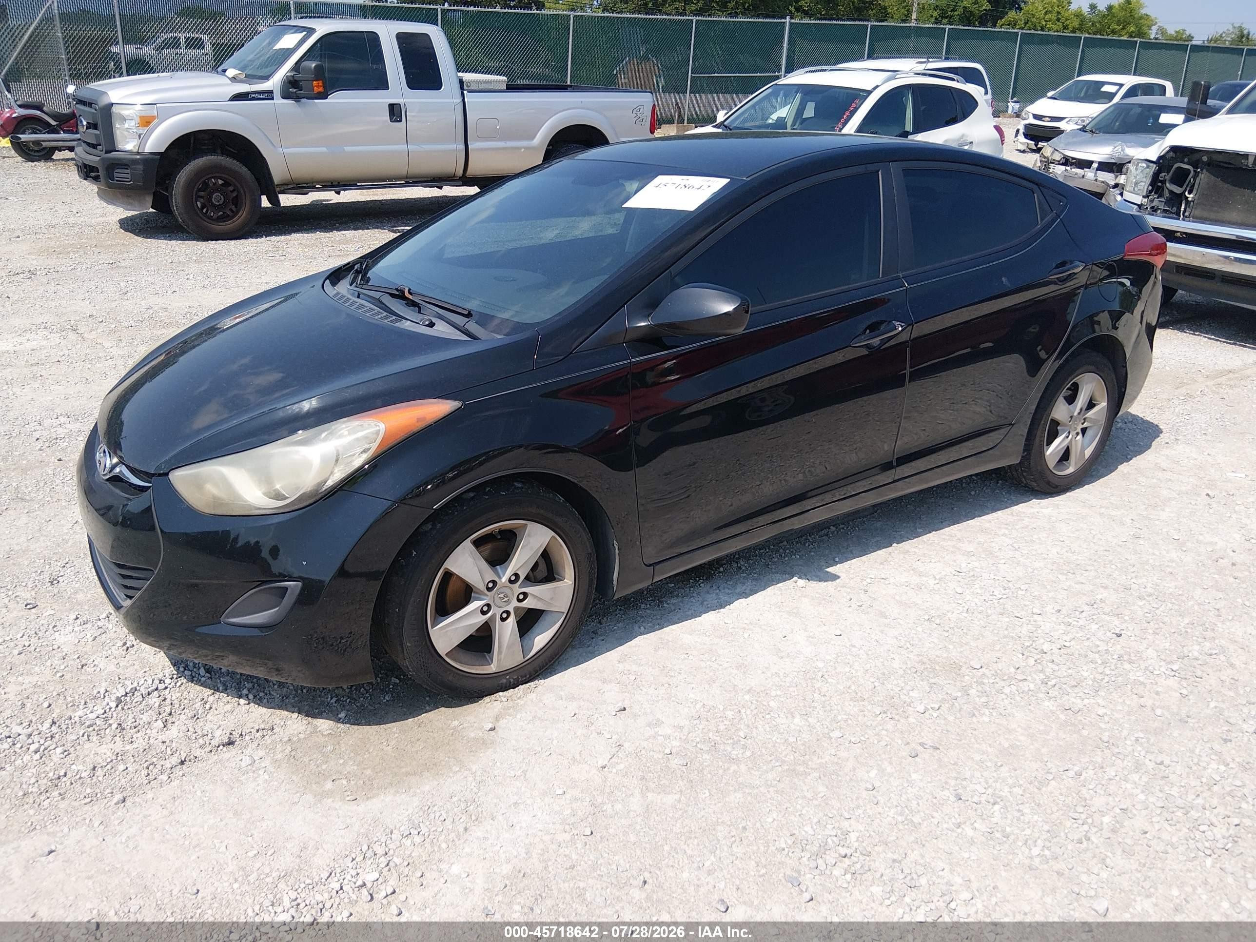 2011 Hyundai Elantra Gls/limited Black vin: KMHDH4AE0BU104751