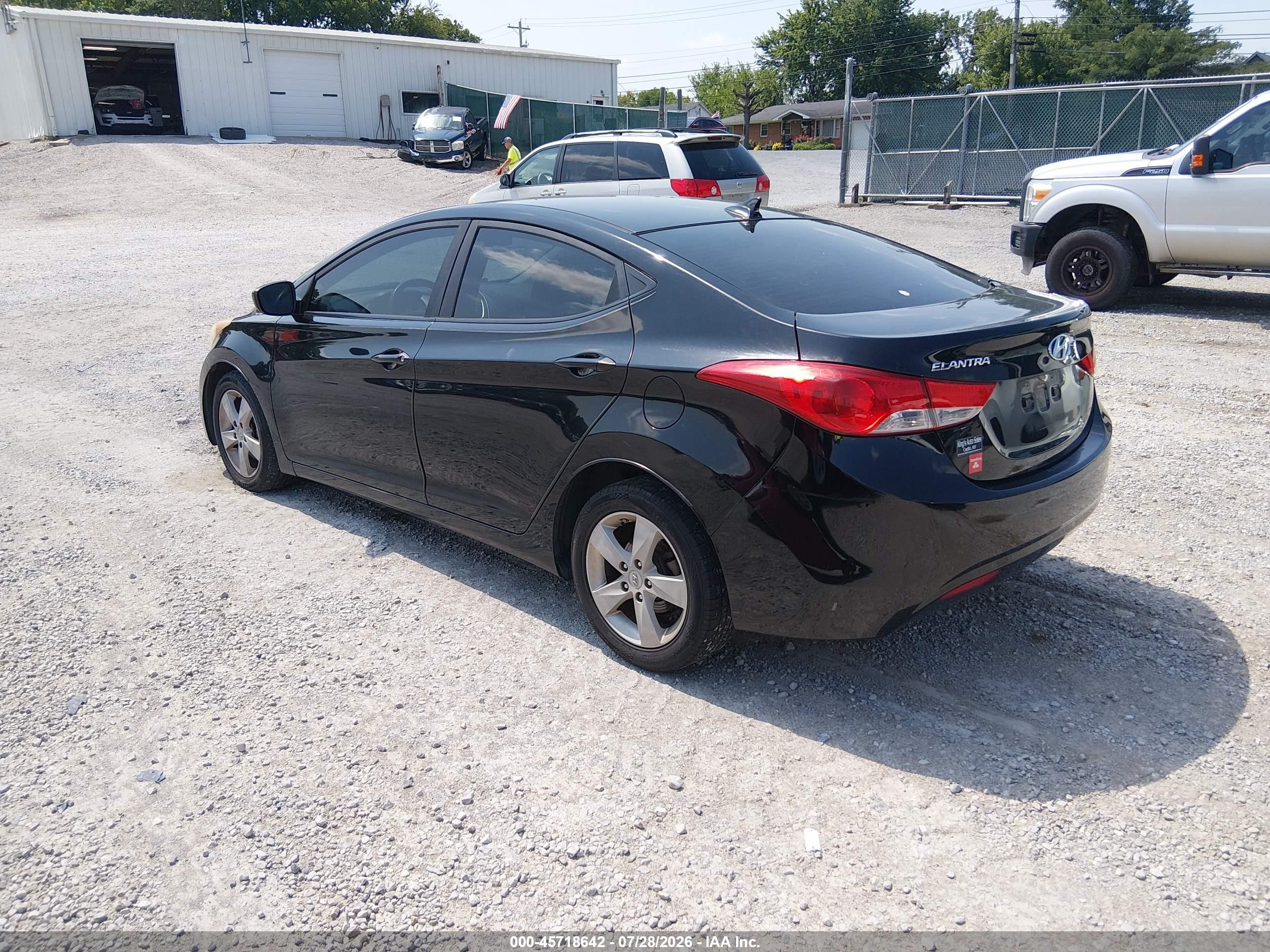 2011 Hyundai Elantra Gls/limited Black vin: KMHDH4AE0BU104751