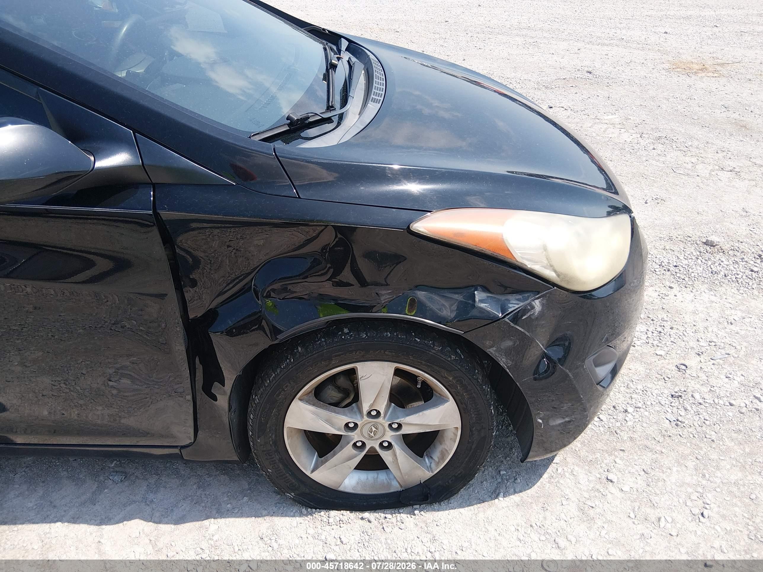 2011 Hyundai Elantra Gls/limited Black vin: KMHDH4AE0BU104751