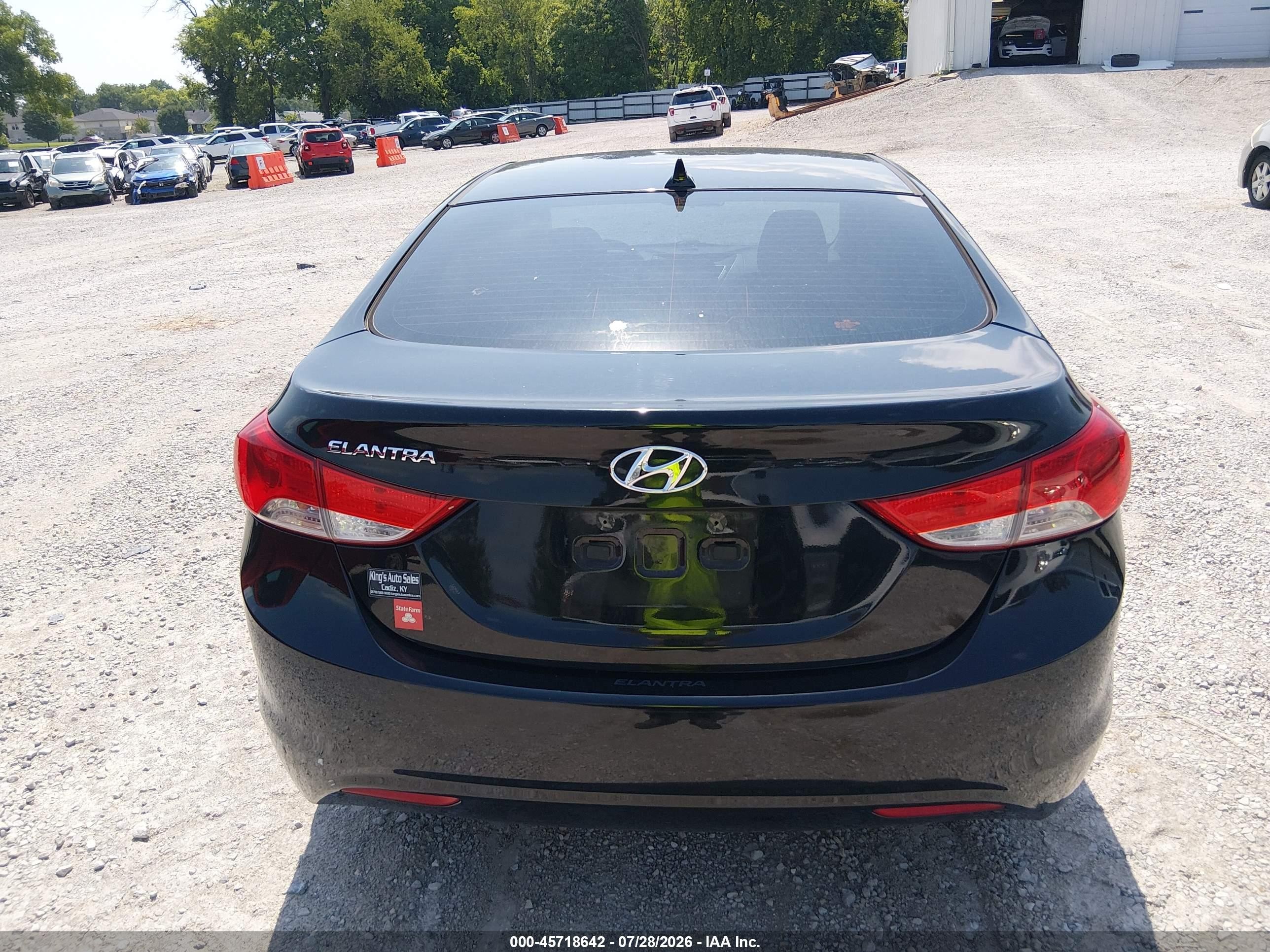 2011 Hyundai Elantra Gls/limited Black vin: KMHDH4AE0BU104751