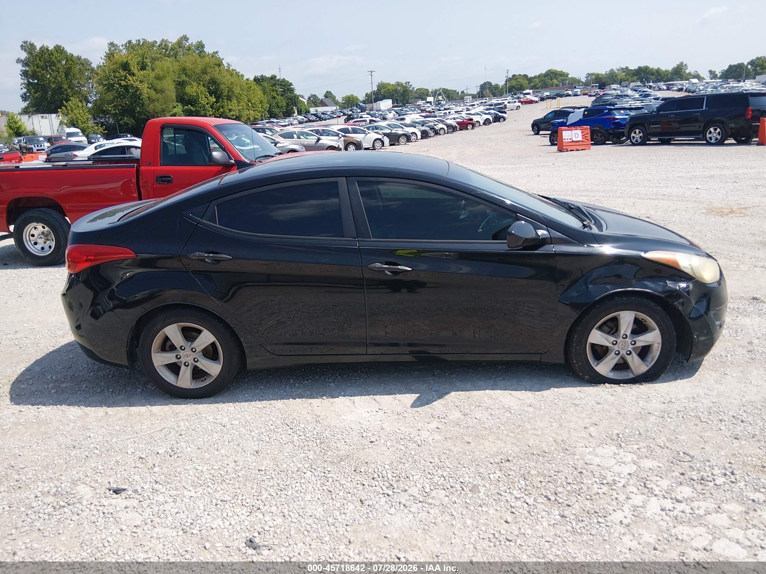 2011 Hyundai Elantra Gls/limited Black vin: KMHDH4AE0BU104751