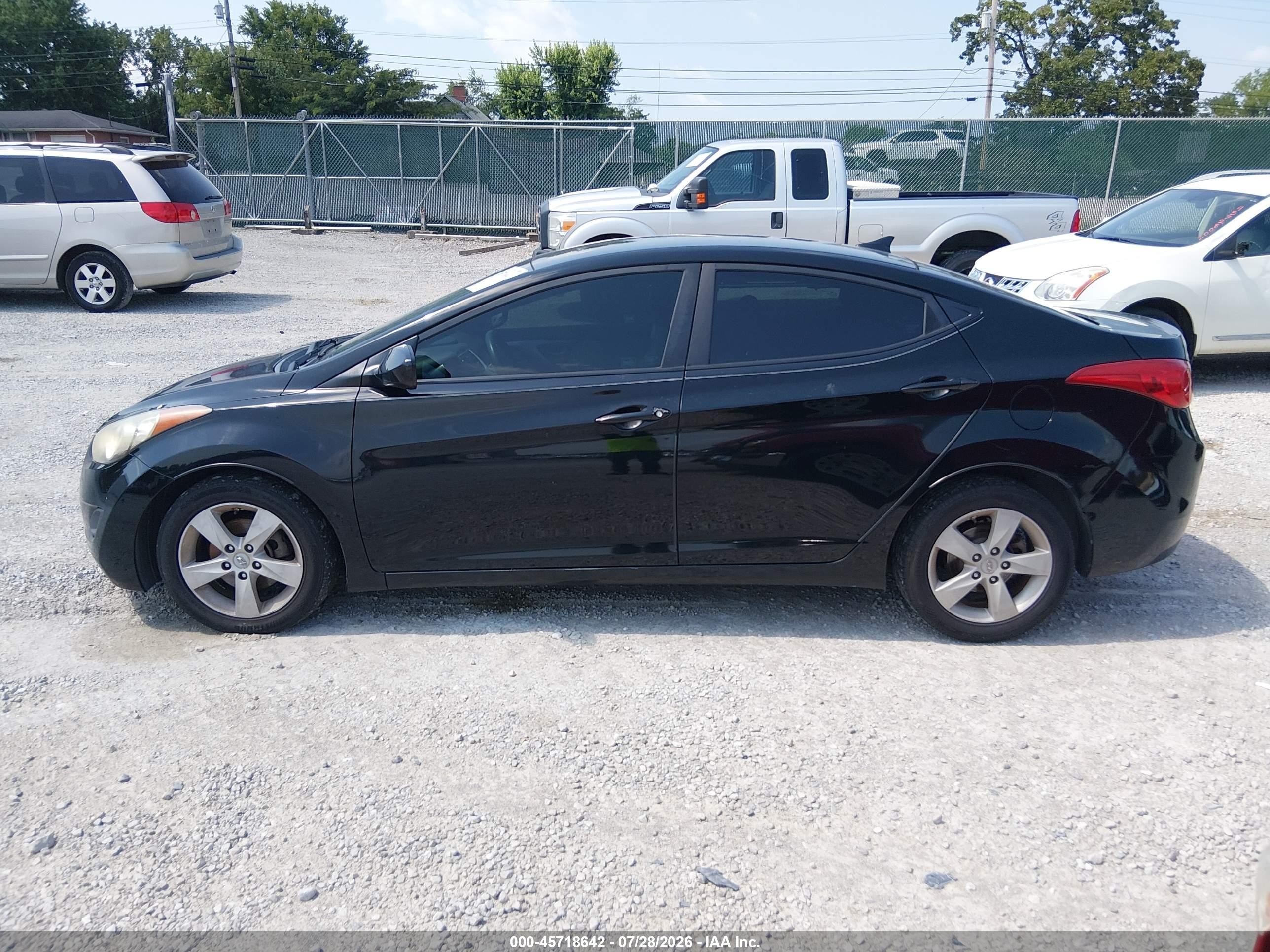 2011 Hyundai Elantra Gls/limited Black vin: KMHDH4AE0BU104751