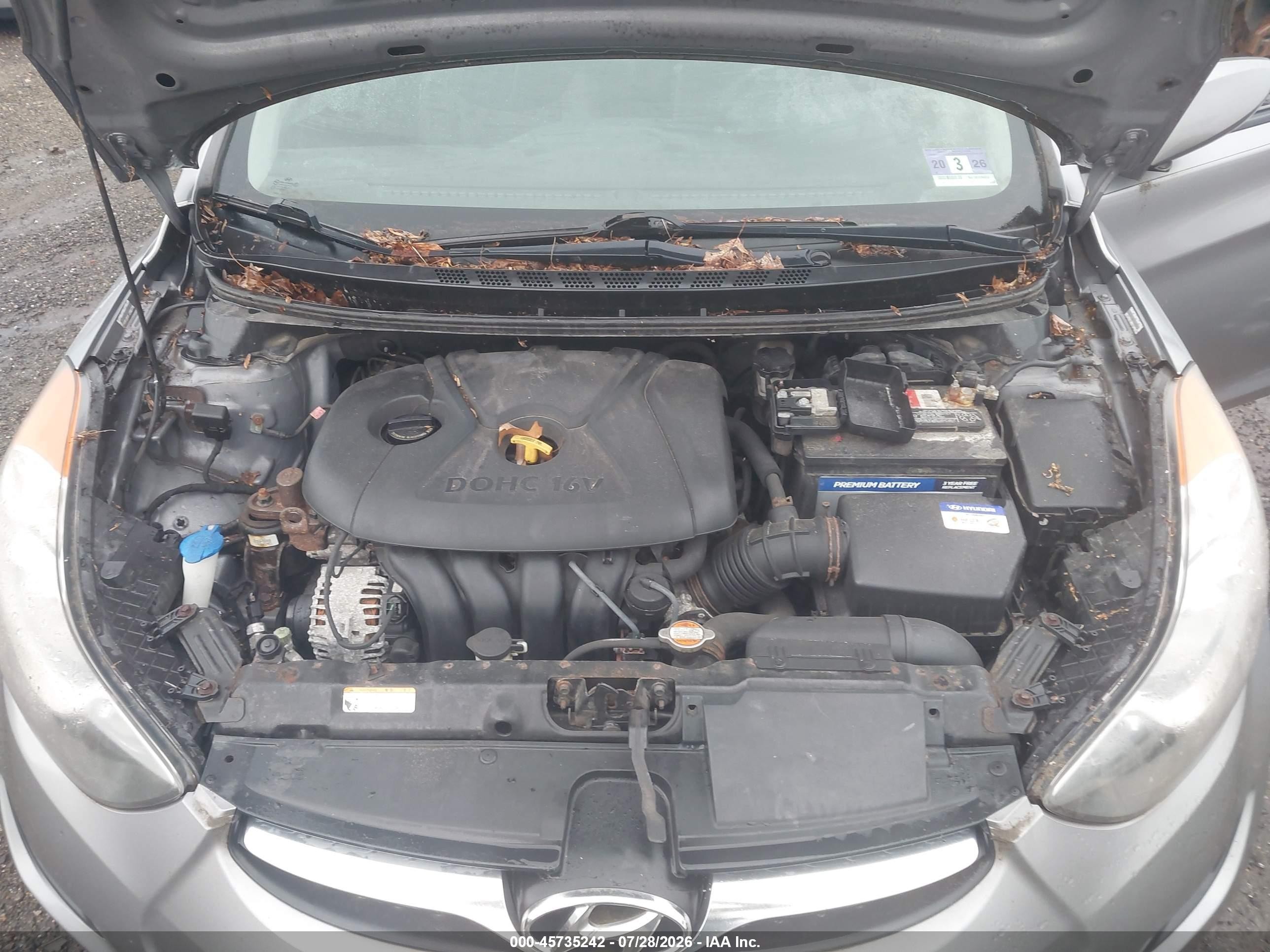 2011 Hyundai Elantra Gls (ulsan Plant) Silver vin: KMHDH4AE0BU107603