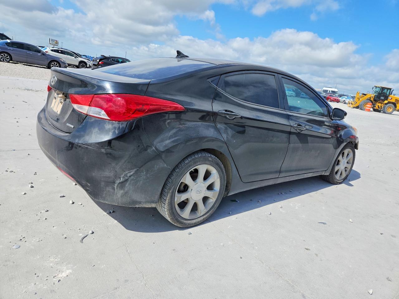 2011 Hyundai Elantra Limited Black vin: KMHDH4AE0BU107813