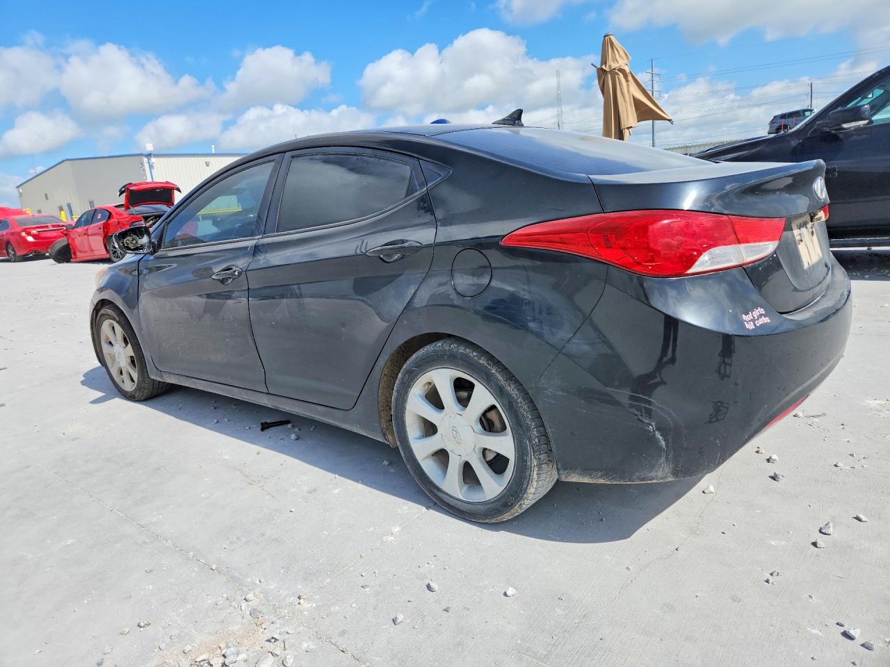 2011 Hyundai Elantra Limited Black vin: KMHDH4AE0BU107813