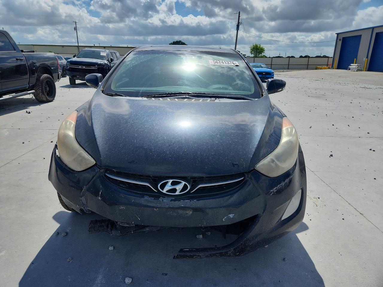 2011 Hyundai Elantra Limited Black vin: KMHDH4AE0BU107813