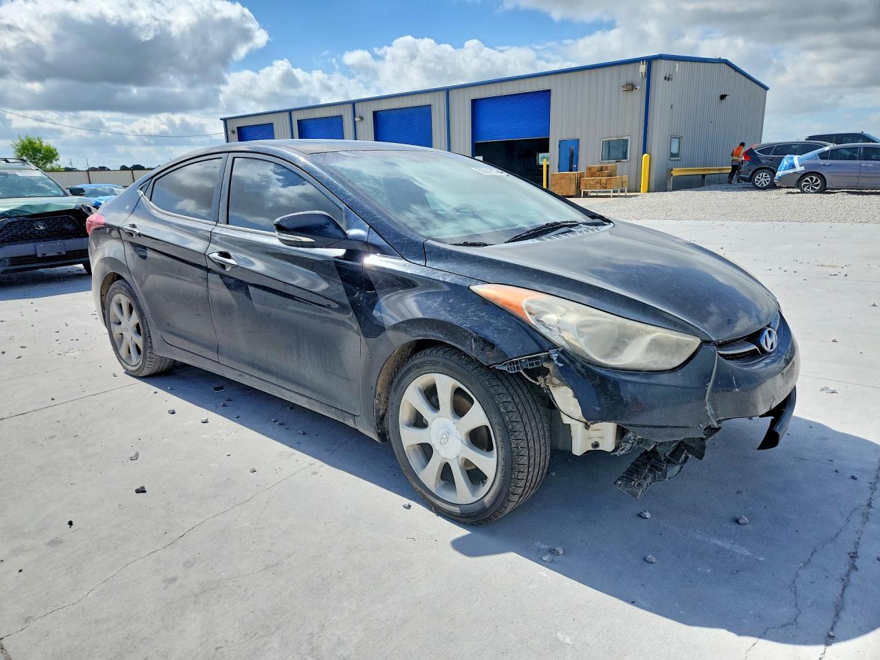 2011 Hyundai Elantra Limited Black vin: KMHDH4AE0BU107813