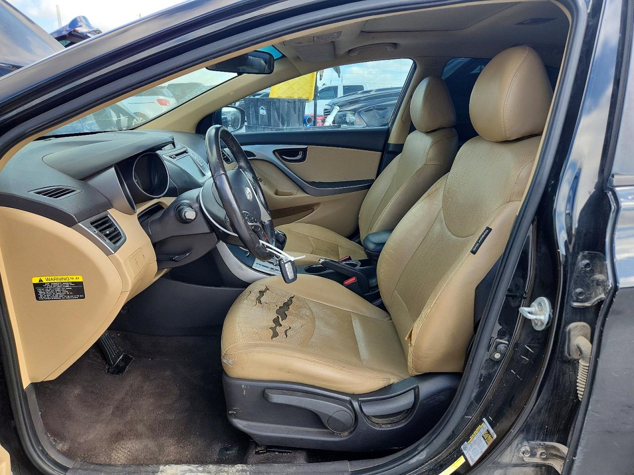 2011 Hyundai Elantra Limited Black vin: KMHDH4AE0BU107813