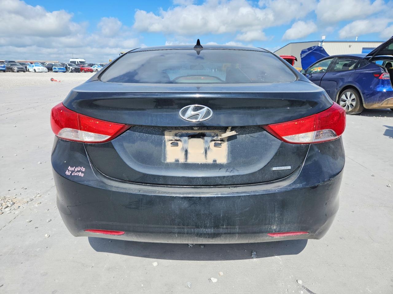 2011 Hyundai Elantra Limited Black vin: KMHDH4AE0BU107813