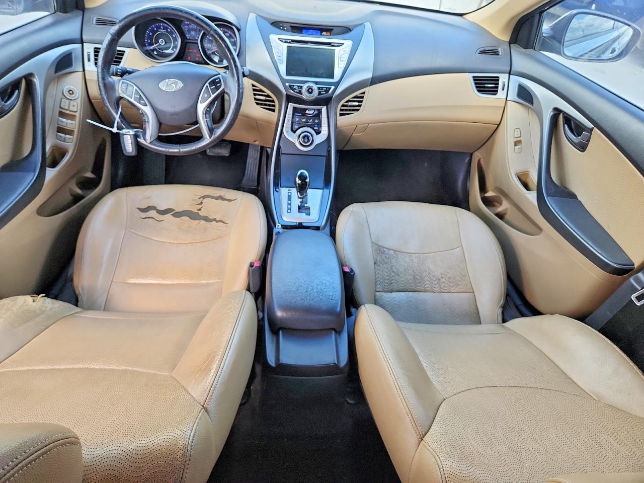 2011 Hyundai Elantra Limited Black vin: KMHDH4AE0BU107813