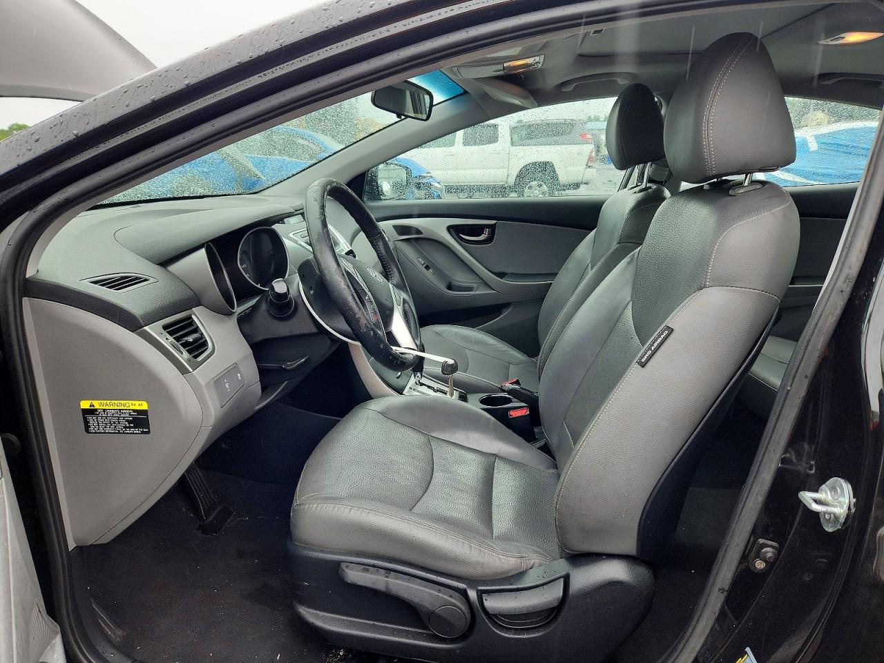 2011 Hyundai Elantra Limited Black vin: KMHDH4AE0BU117032