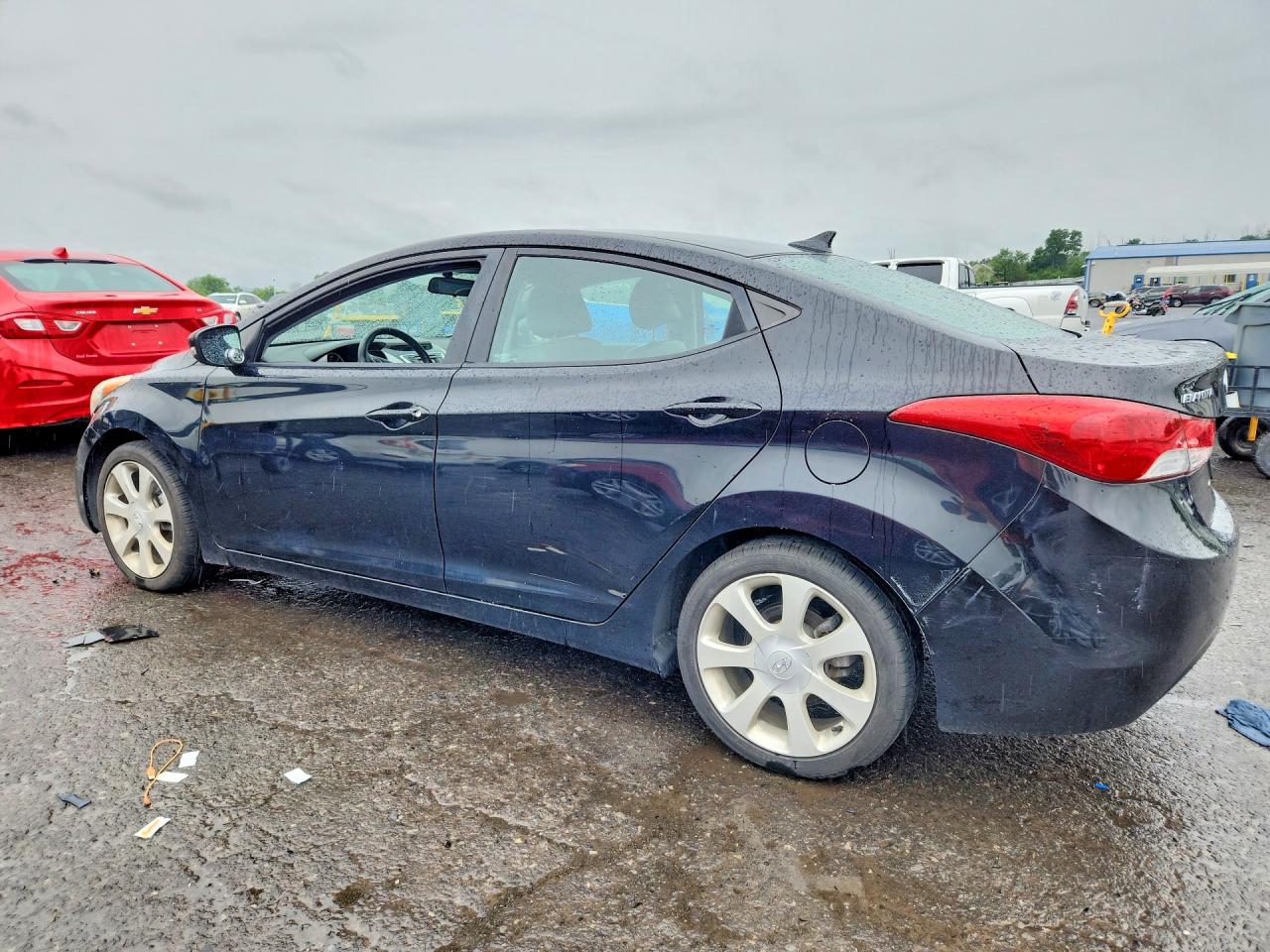 2011 Hyundai Elantra Limited Black vin: KMHDH4AE0BU117032