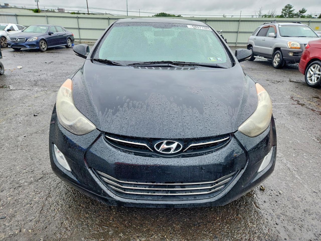 2011 Hyundai Elantra Limited Black vin: KMHDH4AE0BU117032
