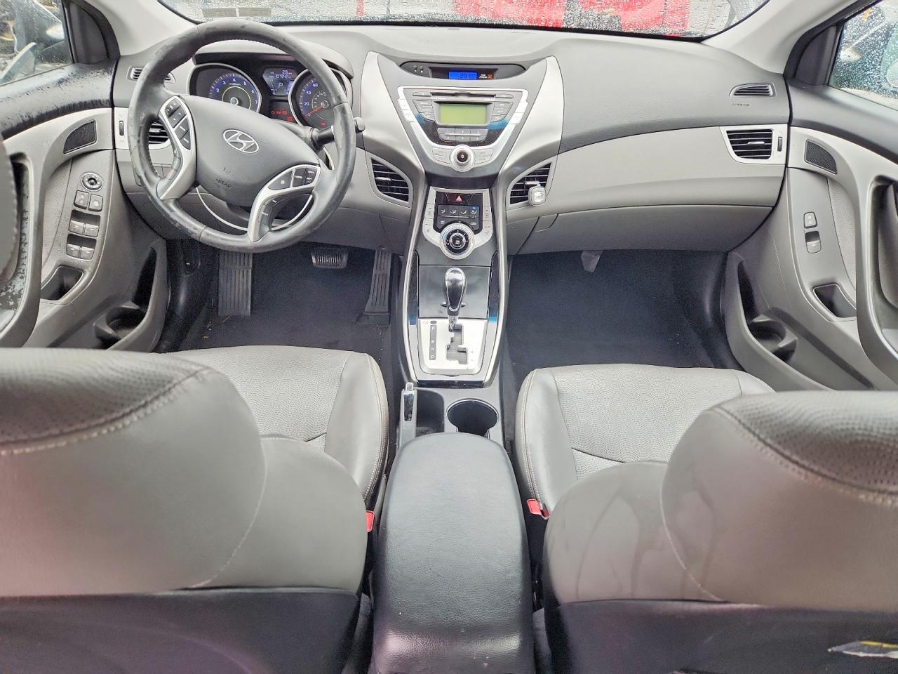 2011 Hyundai Elantra Limited Black vin: KMHDH4AE0BU117032