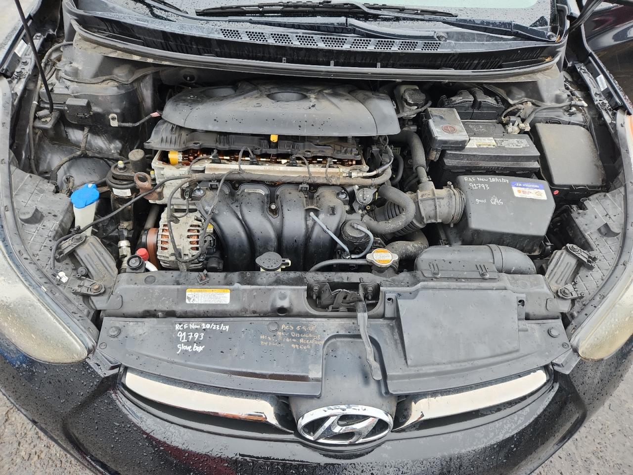 2011 Hyundai Elantra Limited Black vin: KMHDH4AE0BU117032